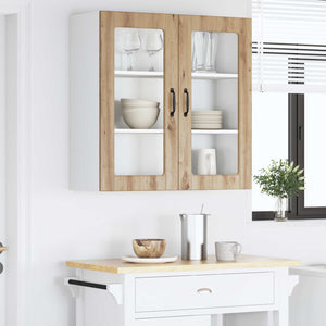 Ραφιέρα τοίχου PORTO Artisan Oak 80 x 31 x 80 εκ.