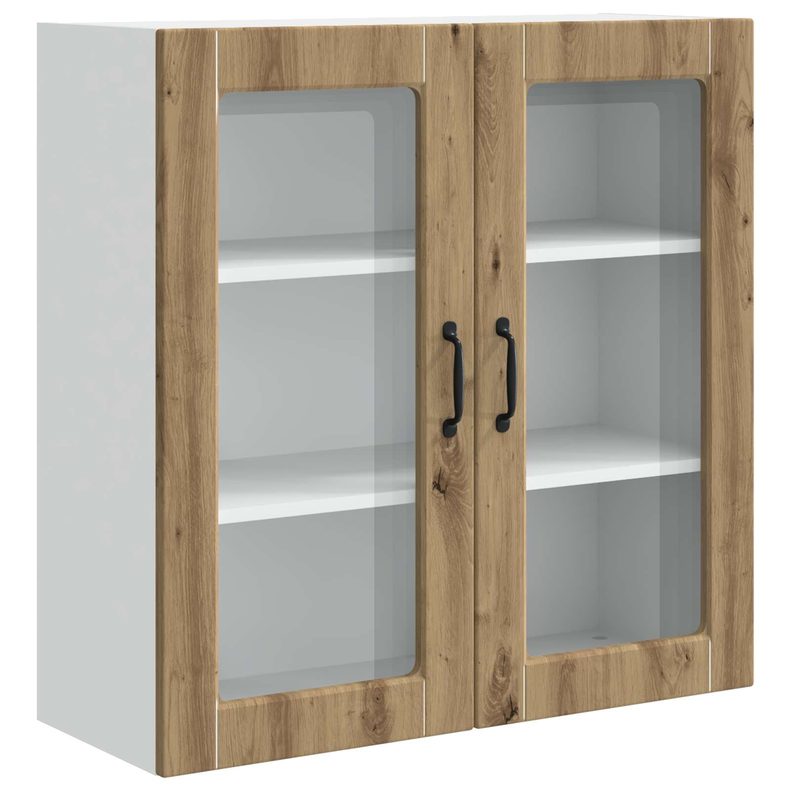 Ραφιέρα τοίχου PORTO Artisan Oak 80 x 31 x 80 εκ.