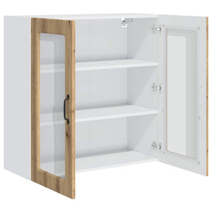 Ραφιέρα τοίχου PORTO Artisan Oak 80 x 31 x 80 εκ.
