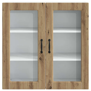 Ραφιέρα τοίχου PORTO Artisan Oak 80 x 31 x 80 εκ.