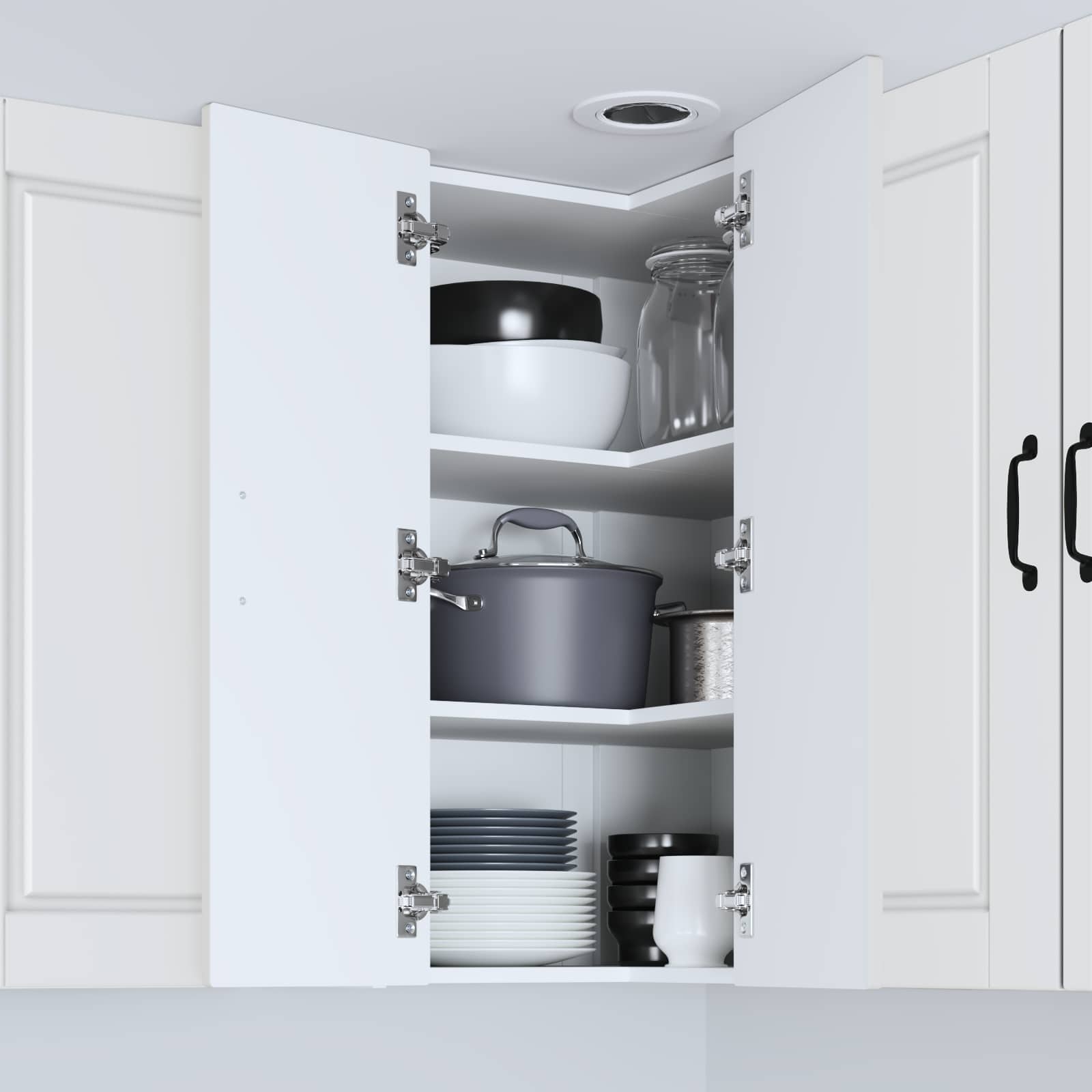 Ντουλάπα Κουζίνας Λευκό 57 x 57 x 80 εκ. Επεξεργασμένο ξύλο