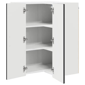 Ντουλάπα Κουζίνας Μαύρο 57 x 57 x 80 εκ. Επεξεργασμένο ξύλο - Pakobazaar