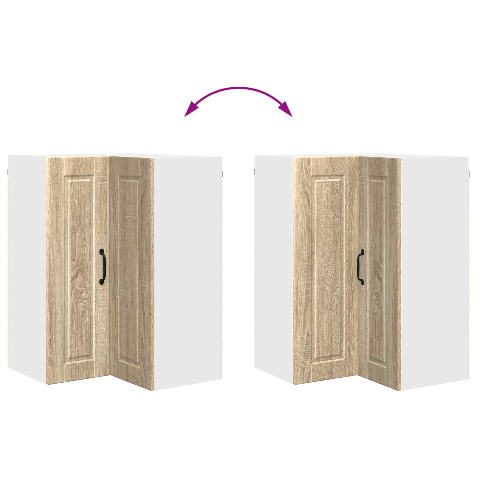 Ντουλάπα Κουζίνας με ράφι με πόρτα Δρύς Sonoma 57 x 57 x 80 εκ.