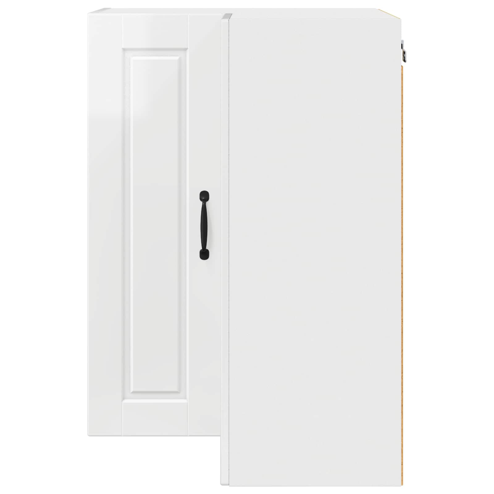 Ντουλάπα Γωνίας PORTO Υψηλής γυαλάδας λευκό 57 x 57 x 80 εκ.