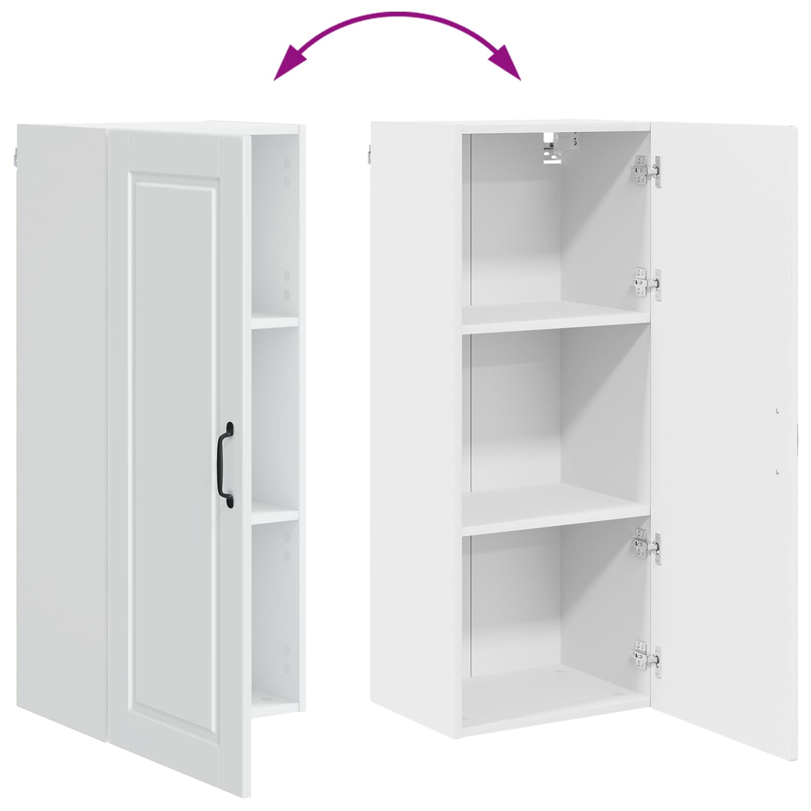 Πάνελ πλυντηρίου πιάτων Υψηλής γυαλάδας λευκό 40 x 31 x 100 εκ.