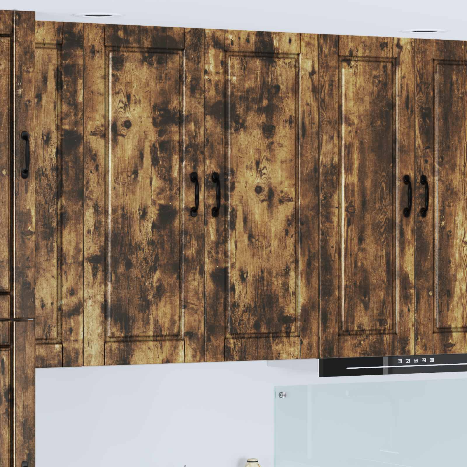 Πάνελ πλυντηρίου πιάτων με ράφι Καπνιστό Δρύς 40 x 31 x 100 εκ.