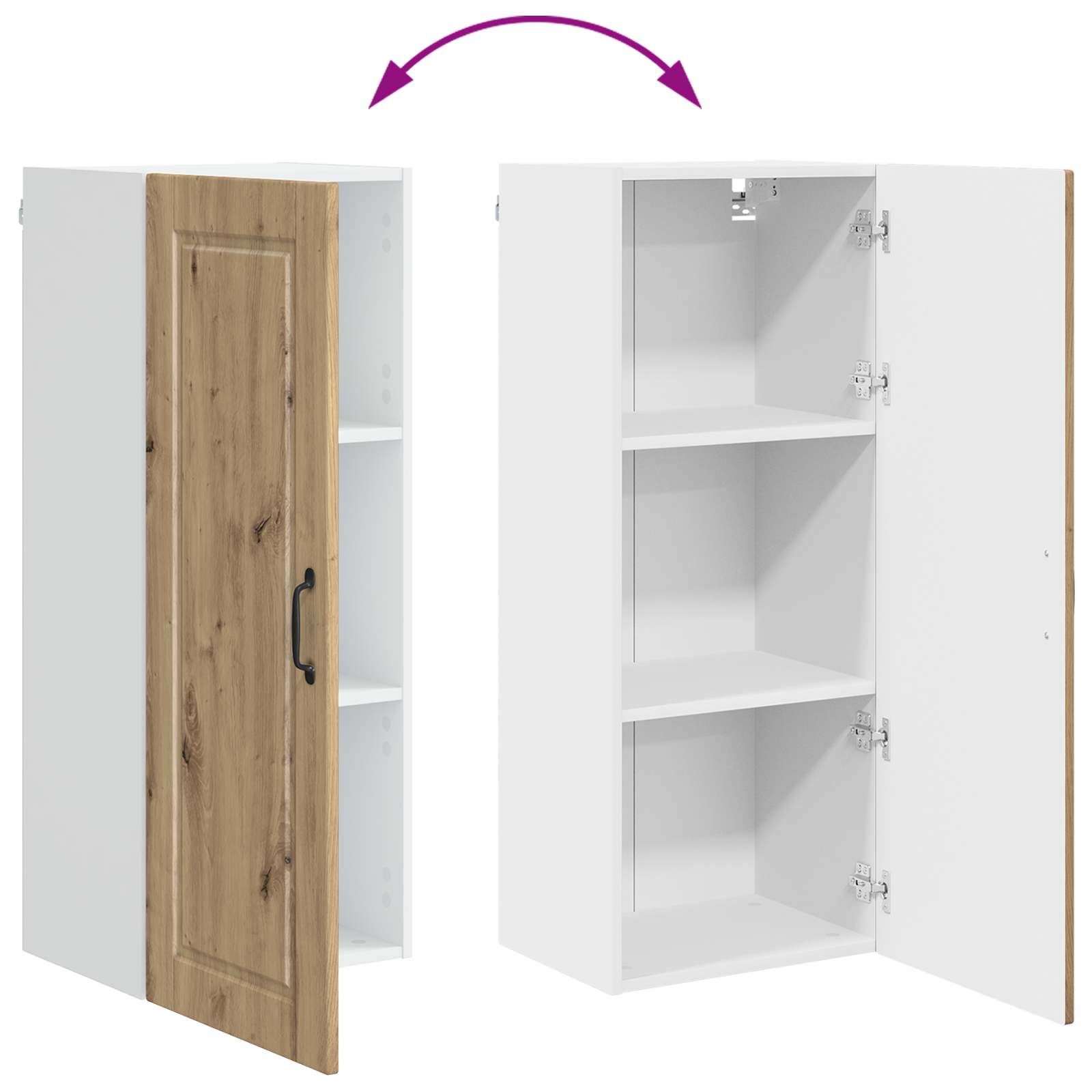 Ντουλάπα Κουζίνας με ράφι Artisan Oak 40 x 31 x 100 εκ. - Pakobazaar