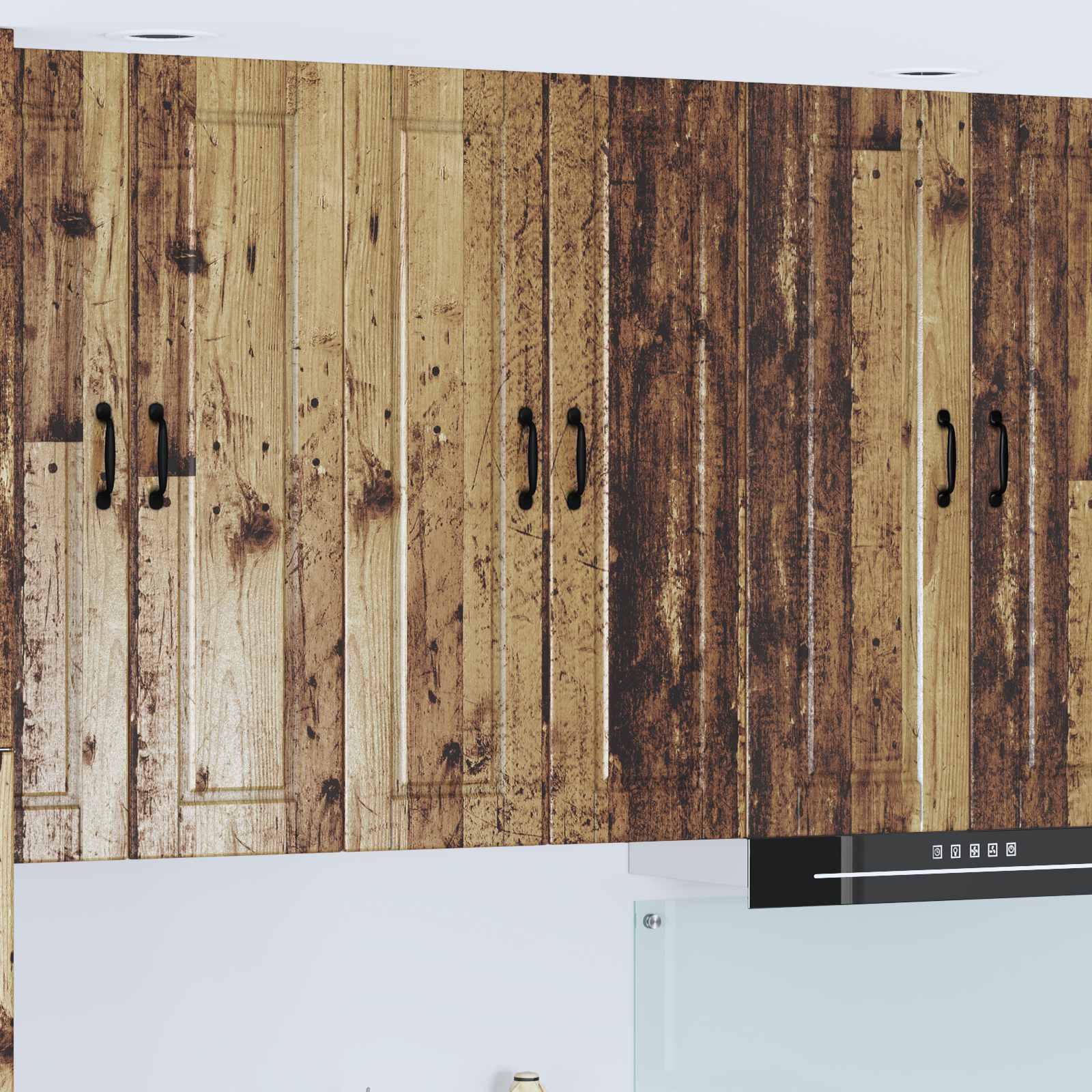 Πάνελ πλυντηρίου πιάτων με ράφι Παλιό ξύλο 60 x 31 x 100 εκ.