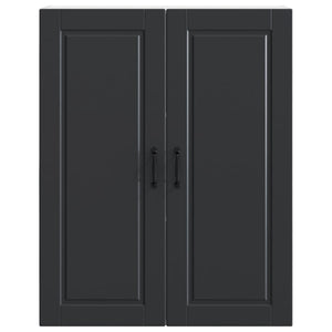 Ντουλάπα Τοίχου PORTO Μαύρο 80 x 31 x 100 εκ.