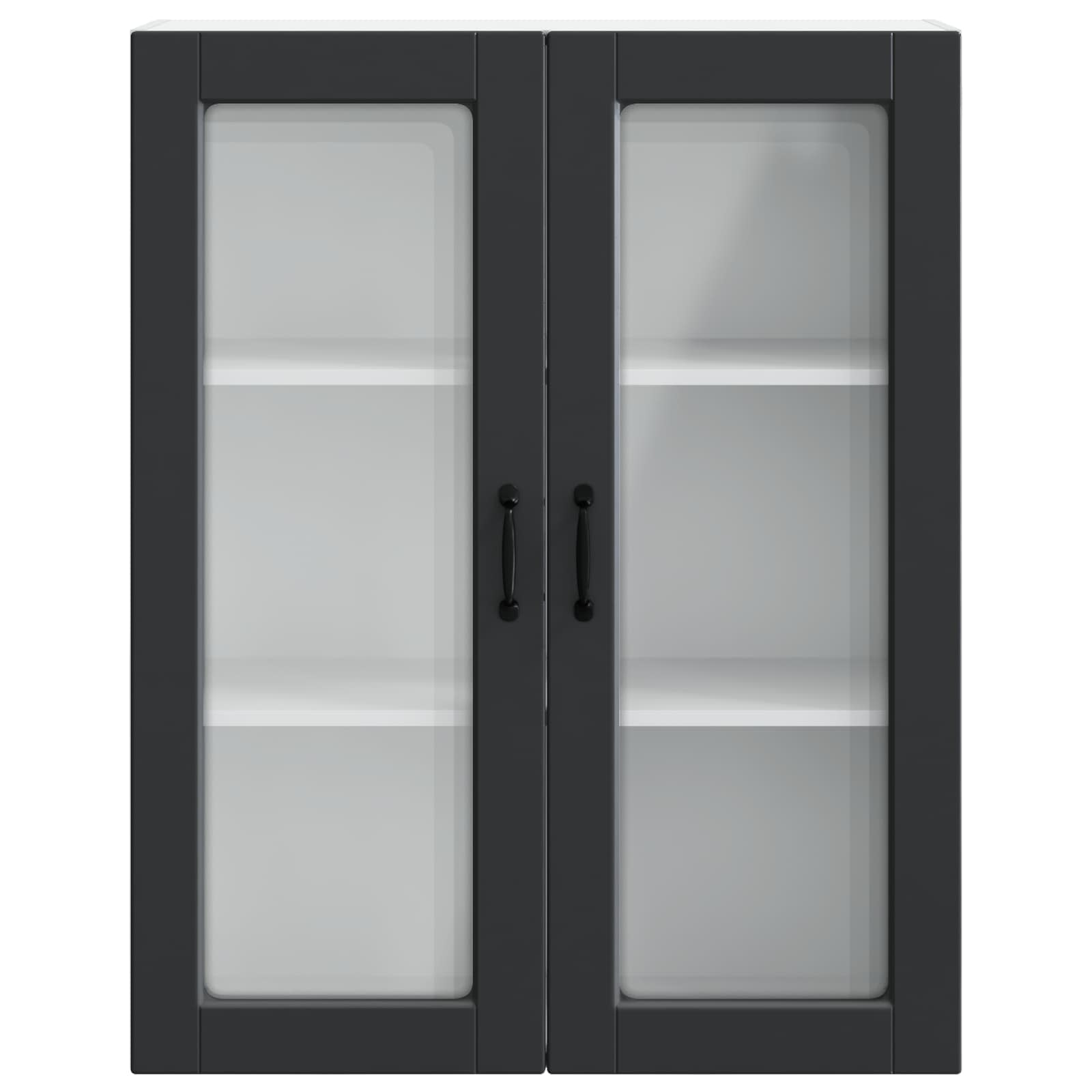 Πάνελ πλυντηρίου πιάτων με ράφι Μαύρο 80 x 31 x 100 εκ.