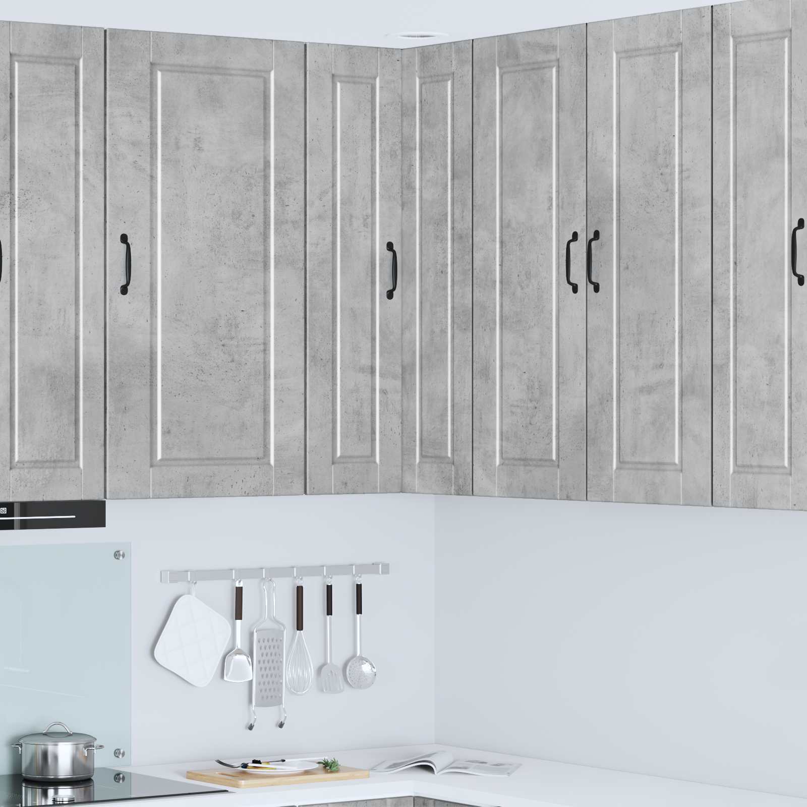 Ντουλάπα Κουζίνας με ράφι Σκυρόδεμα Γκρι 57 x 57 x 100 εκ.