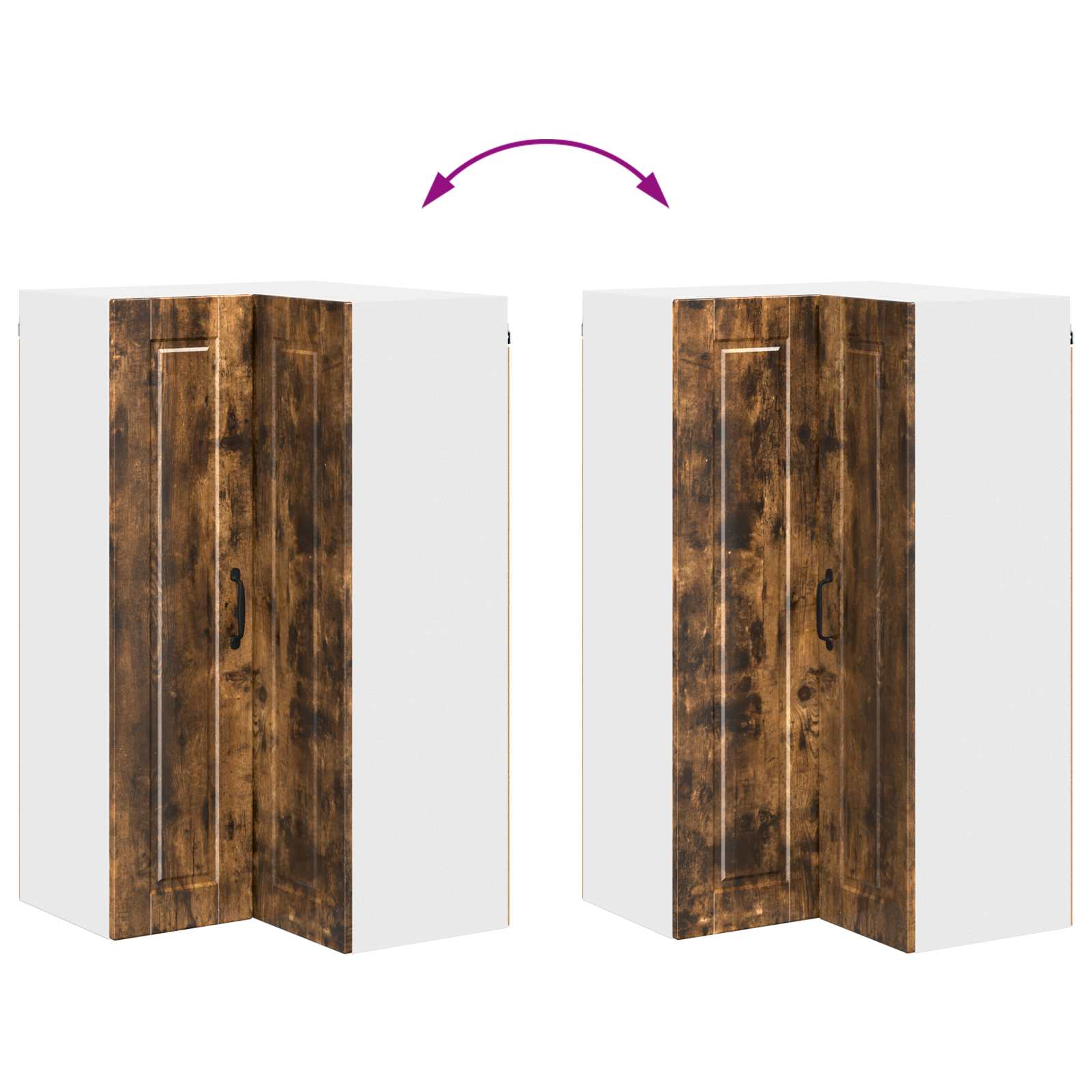 Πάνελ πλυντηρίου πιάτων με ράφι Καπνιστό Δρύς 57 x 57 x 100 εκ.