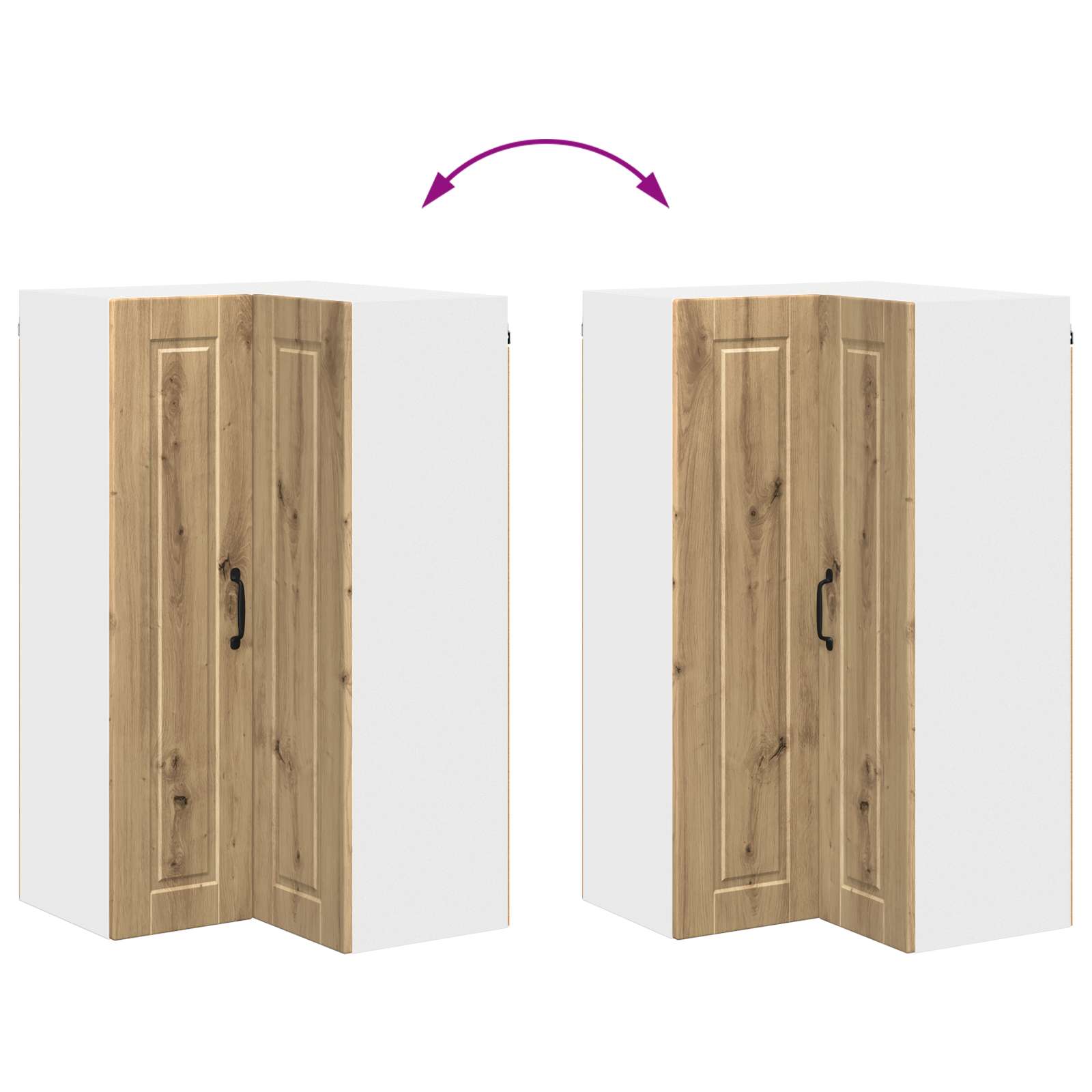 Ντουλάπα Γωνίας PORTO Artisan Oak 57 x 57 x 100 εκ.