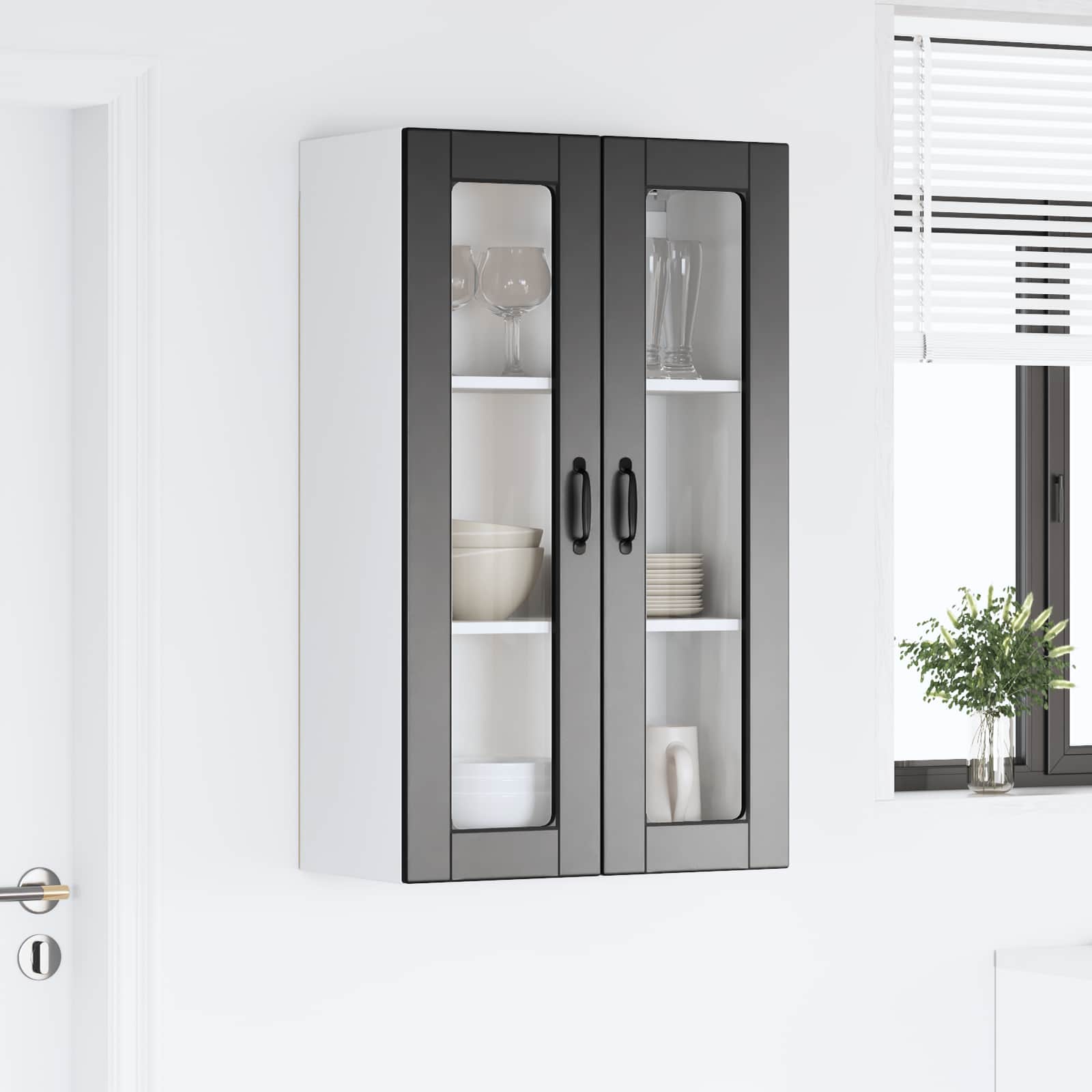 Πάνελ πλυντηρίου πιάτων με ράφι Μαύρο 60 x 31 x 100 εκ.