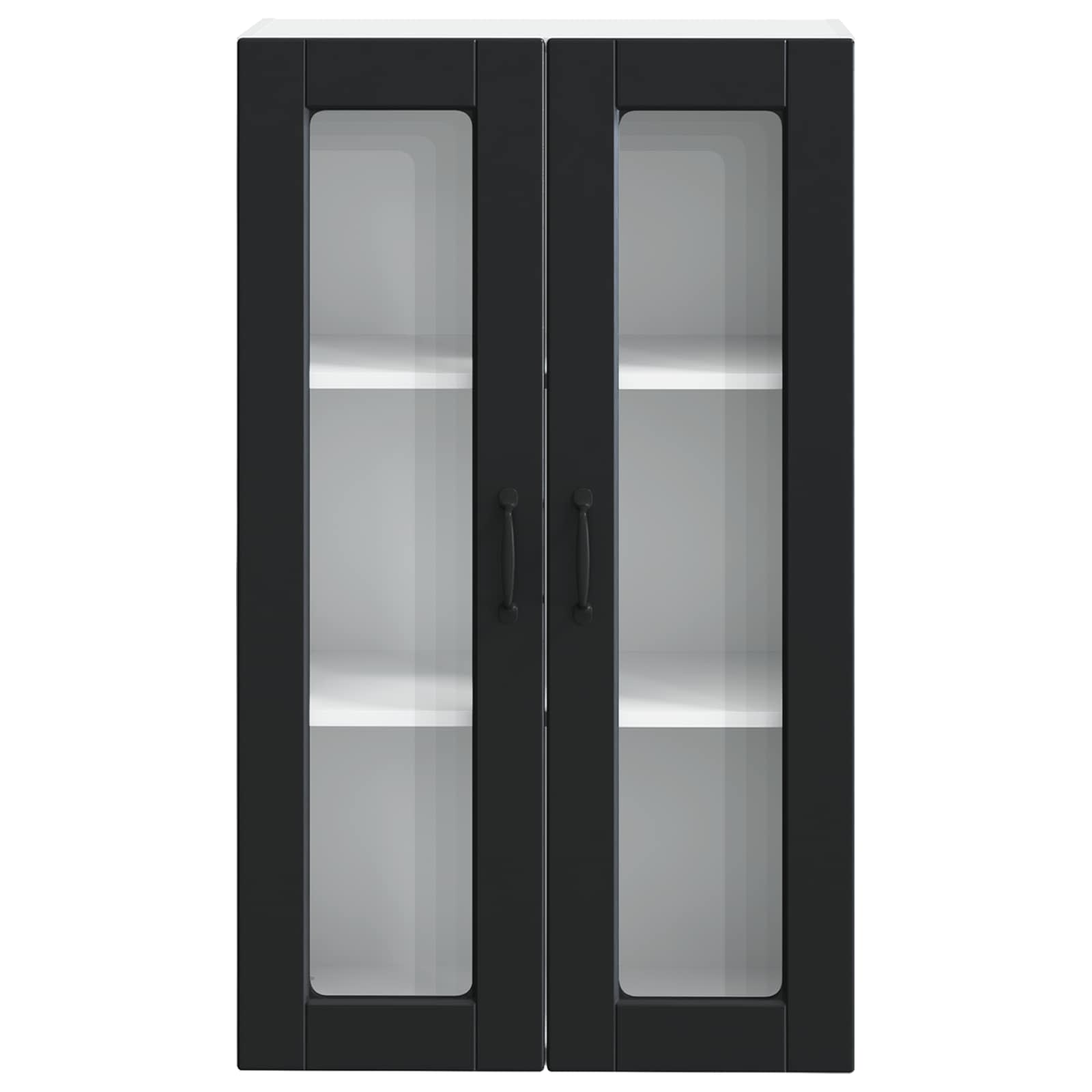 Πάνελ πλυντηρίου πιάτων με ράφι Μαύρο 60 x 31 x 100 εκ.