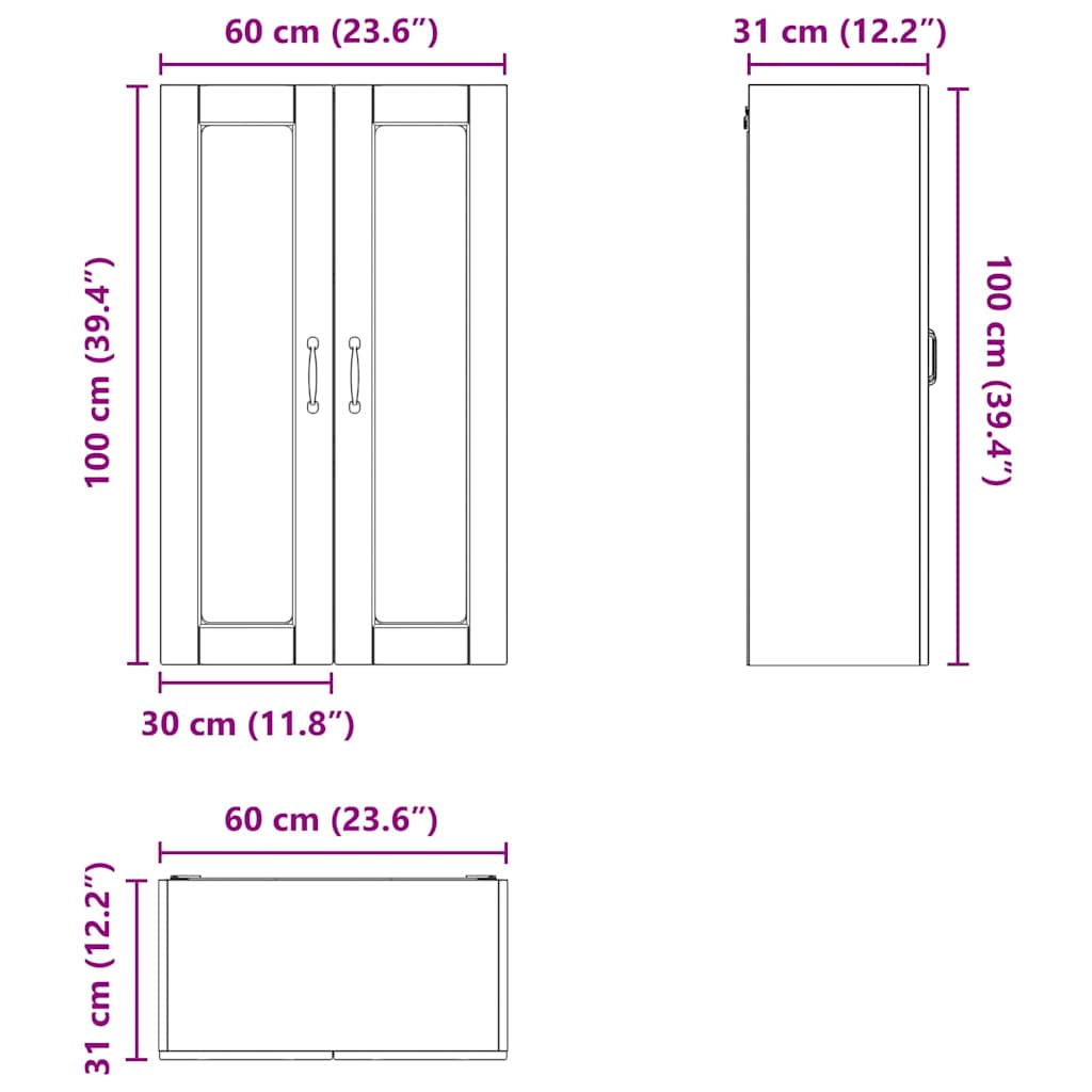Πάνελ πλυντηρίου πιάτων με ράφι Μαύρο 60 x 31 x 100 εκ.