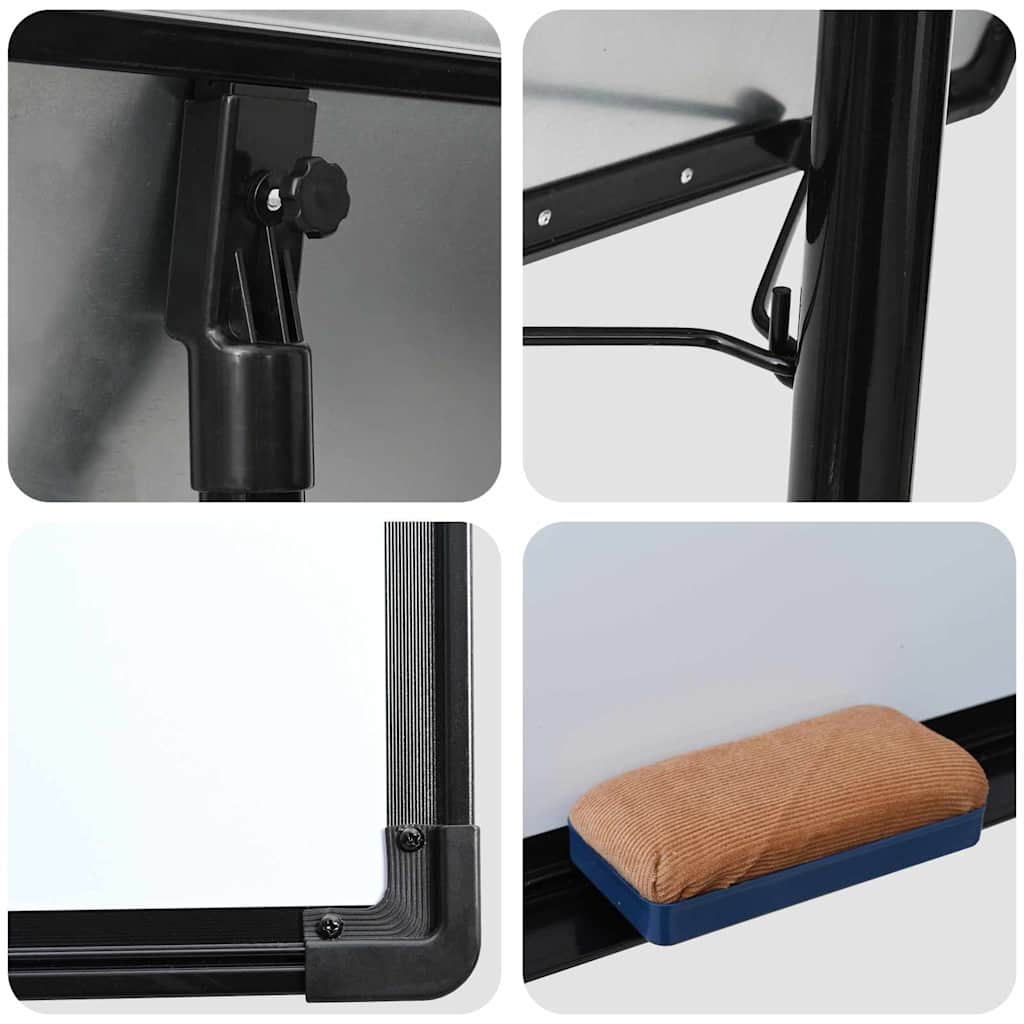 Μαγνητικός λευκός πίνακας Μαύρο και Λευκό 62 x 62,5 x 197 εκ. - Pakobazaar