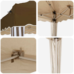 Αυτοσχέδιο Μόρφωση Taupe 195 x 195 x 245 εκ. Ύφασμα Όξφορντ - Pakobazaar