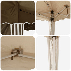 Αυτοσχέδιο Μόρφωση Taupe 195 x 195 x 245 εκ. Ύφασμα Όξφορντ - Pakobazaar