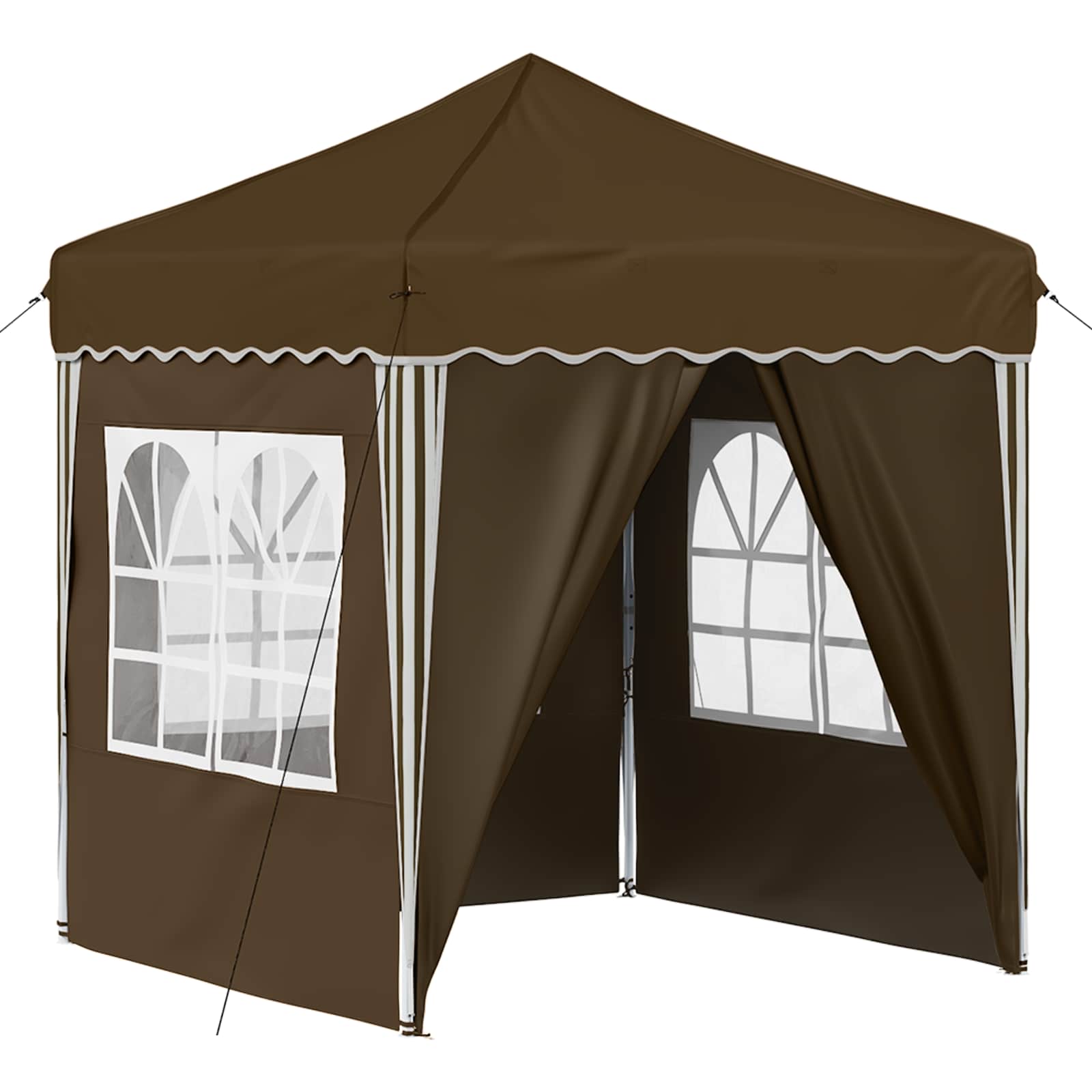 Αυτοσχέδιο Μόρφωση Taupe 195 x 195 x 245 εκ. Ύφασμα Όξφορντ - Pakobazaar