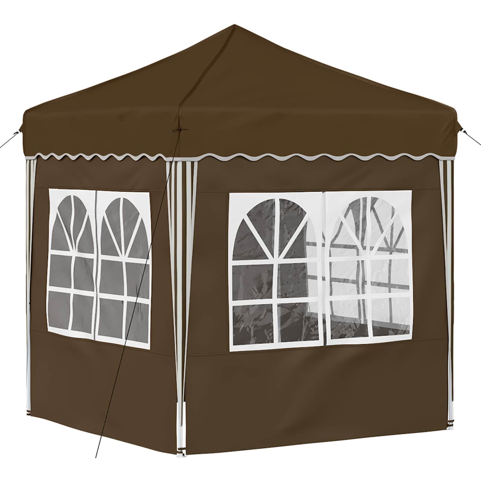 Αυτοσχέδιο Μόρφωση Taupe 195 x 195 x 245 εκ. Ύφασμα Όξφορντ - Pakobazaar