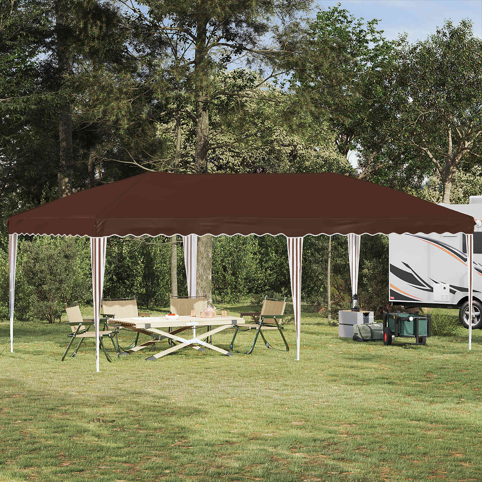 Αυτοσχέδιο Μόρφωση 575 x 290 x 245 εκ Καφέ - Pakobazaar