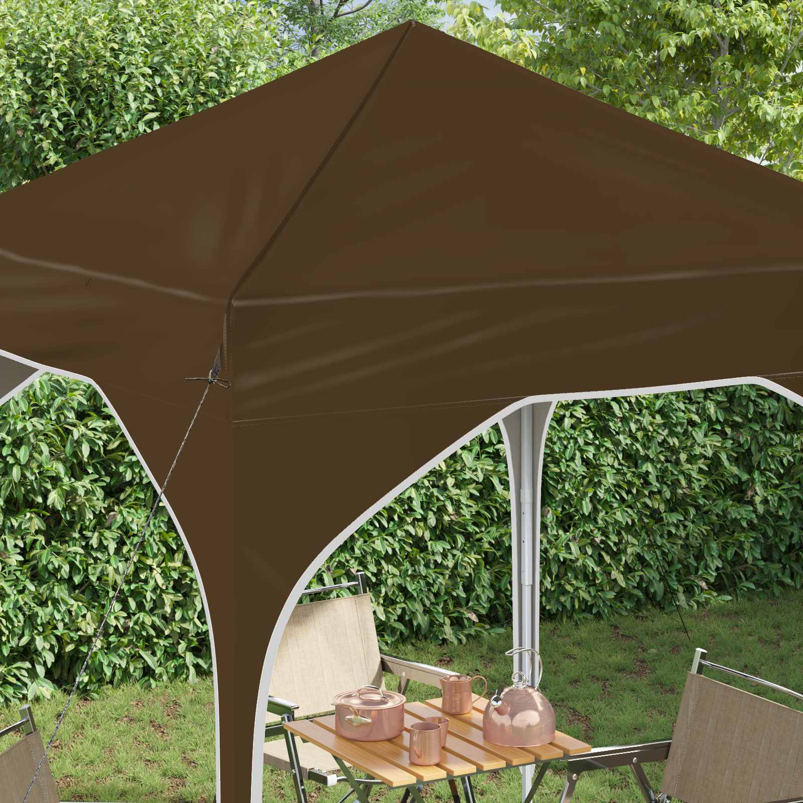 Αυτοσχέδιο Μόρφωση 194 x 194 x 245 εκ. Taupe - Pakobazaar