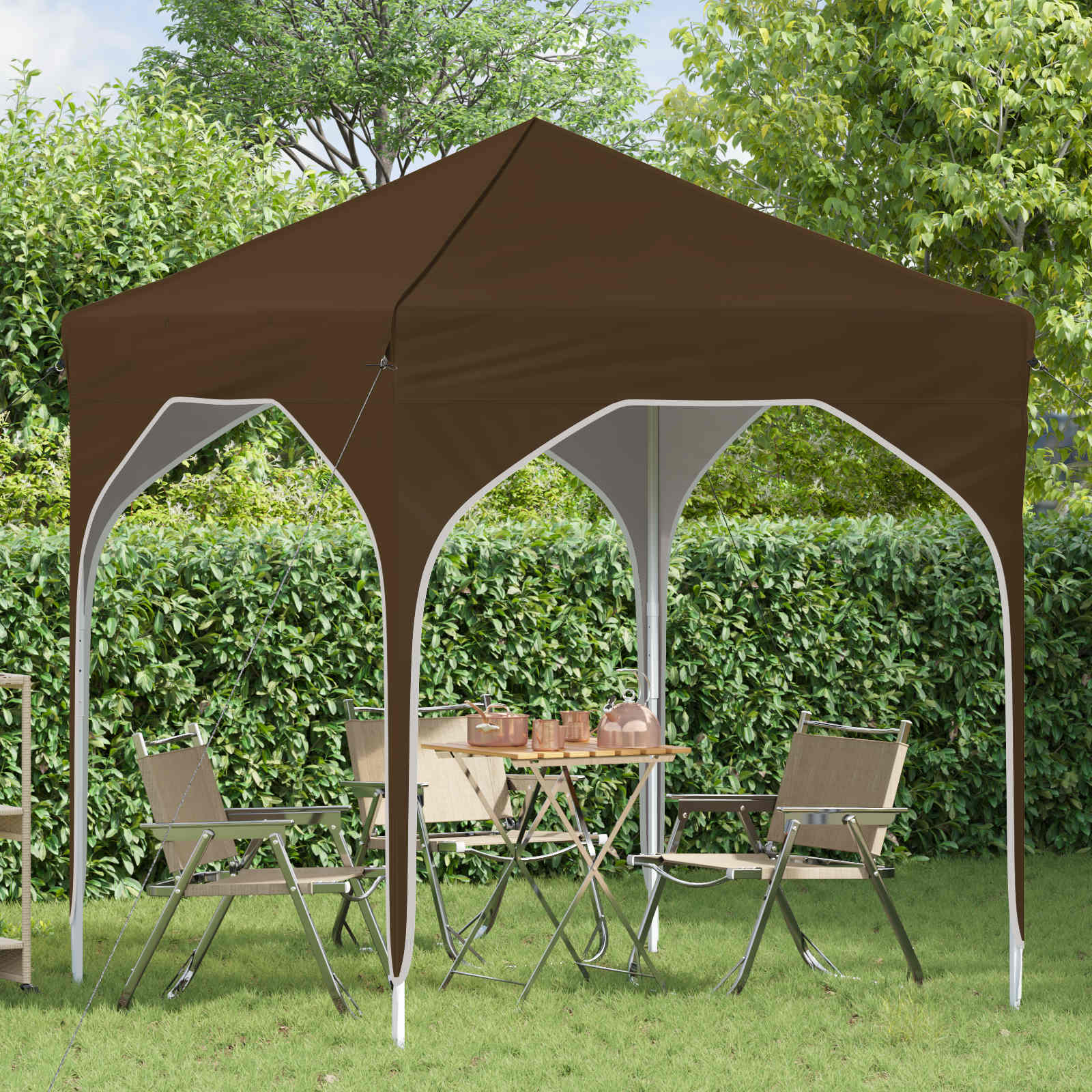 Αυτοσχέδιο Μόρφωση 194 x 194 x 245 εκ. Taupe - Pakobazaar