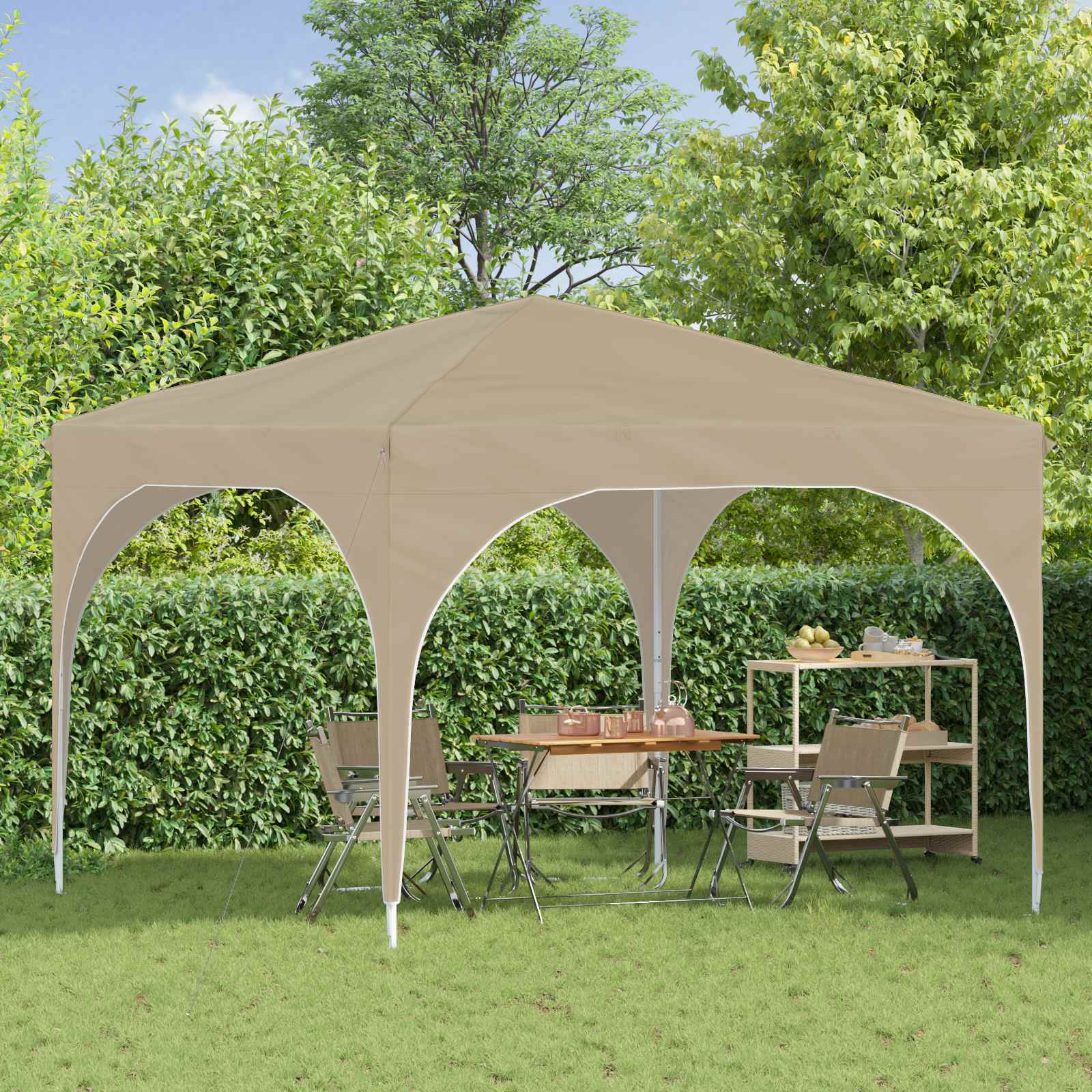 Αυτοσχέδιο Μόρφωση 290 x 290 x 245 εκ Κρεμ - Pakobazaar