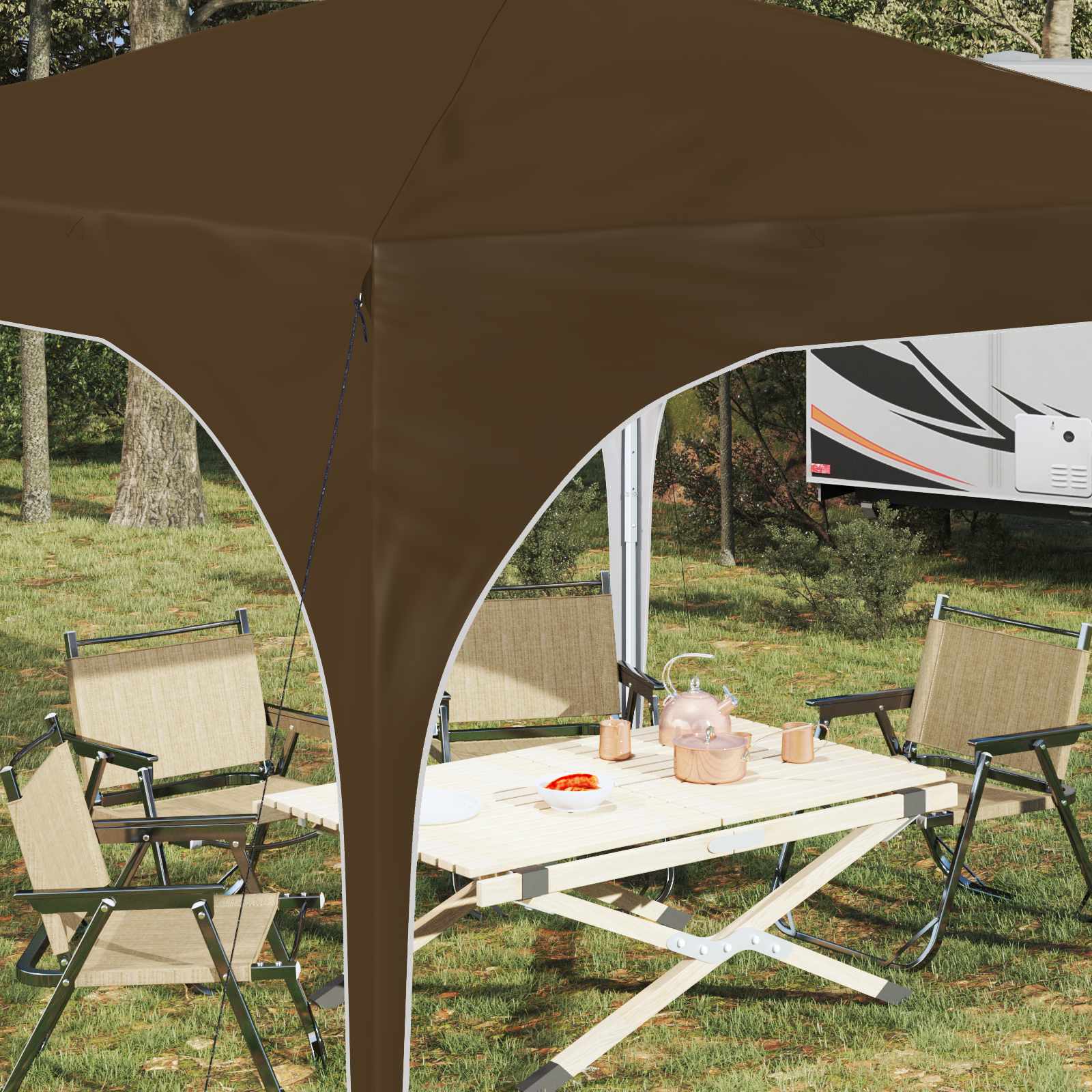 Αυτοσχέδιο Μόρφωση 290 x 290 x 245 εκ Taupe - Pakobazaar