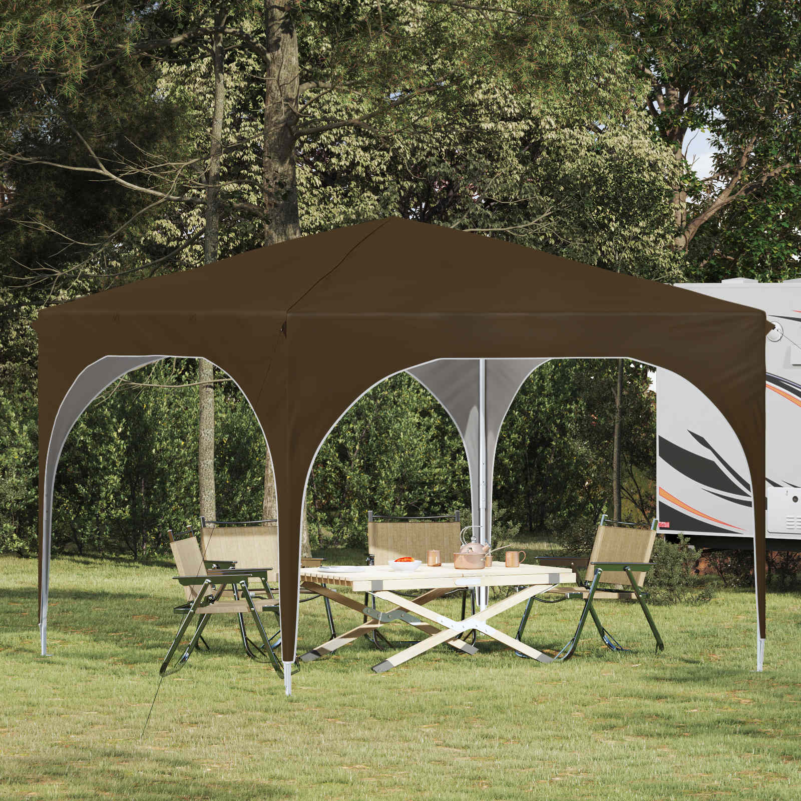 Αυτοσχέδιο Μόρφωση 290 x 290 x 245 εκ Taupe - Pakobazaar