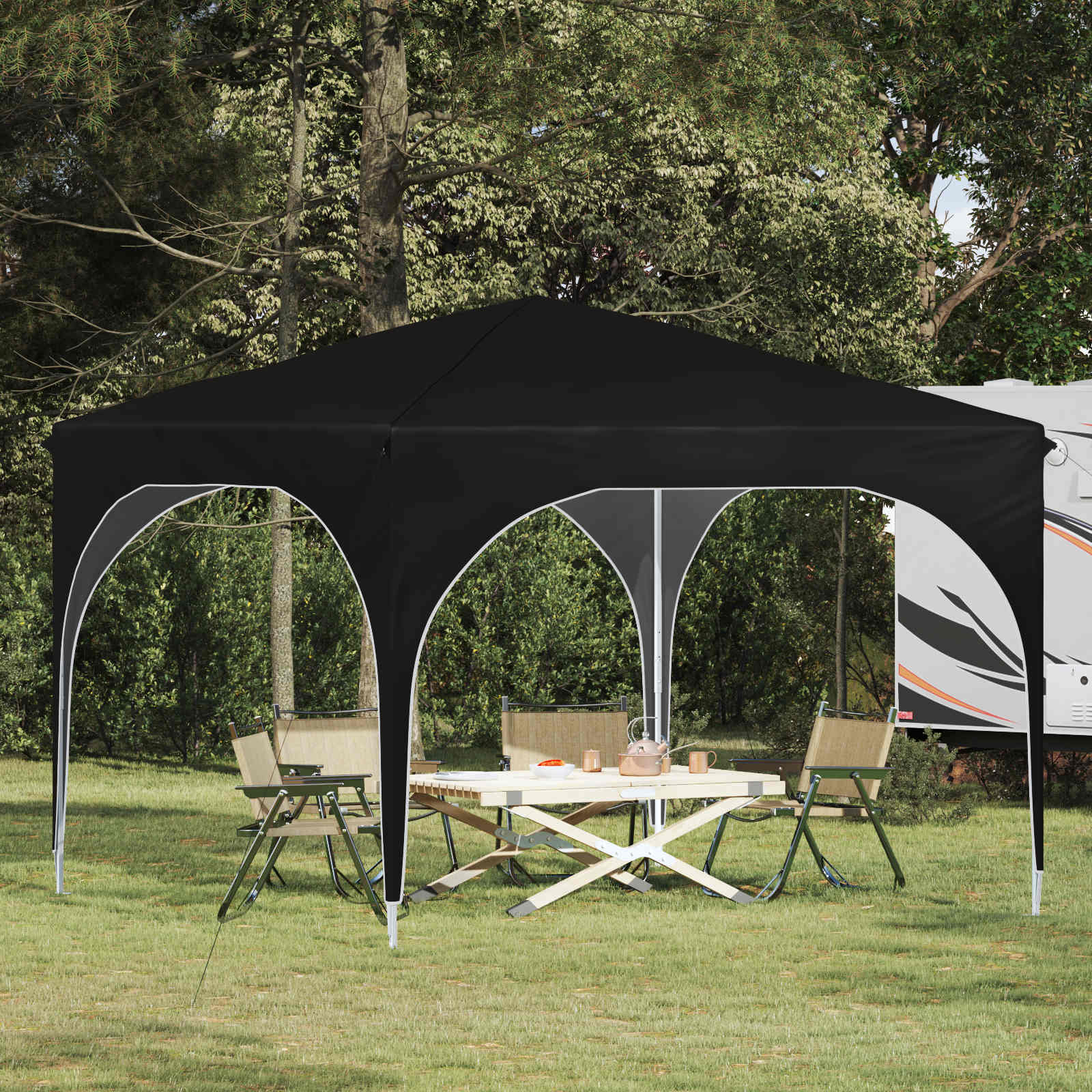 Αυτοσχέδιο Μόρφωση 290 x 290 x 245 εκ Μαύρο - Pakobazaar
