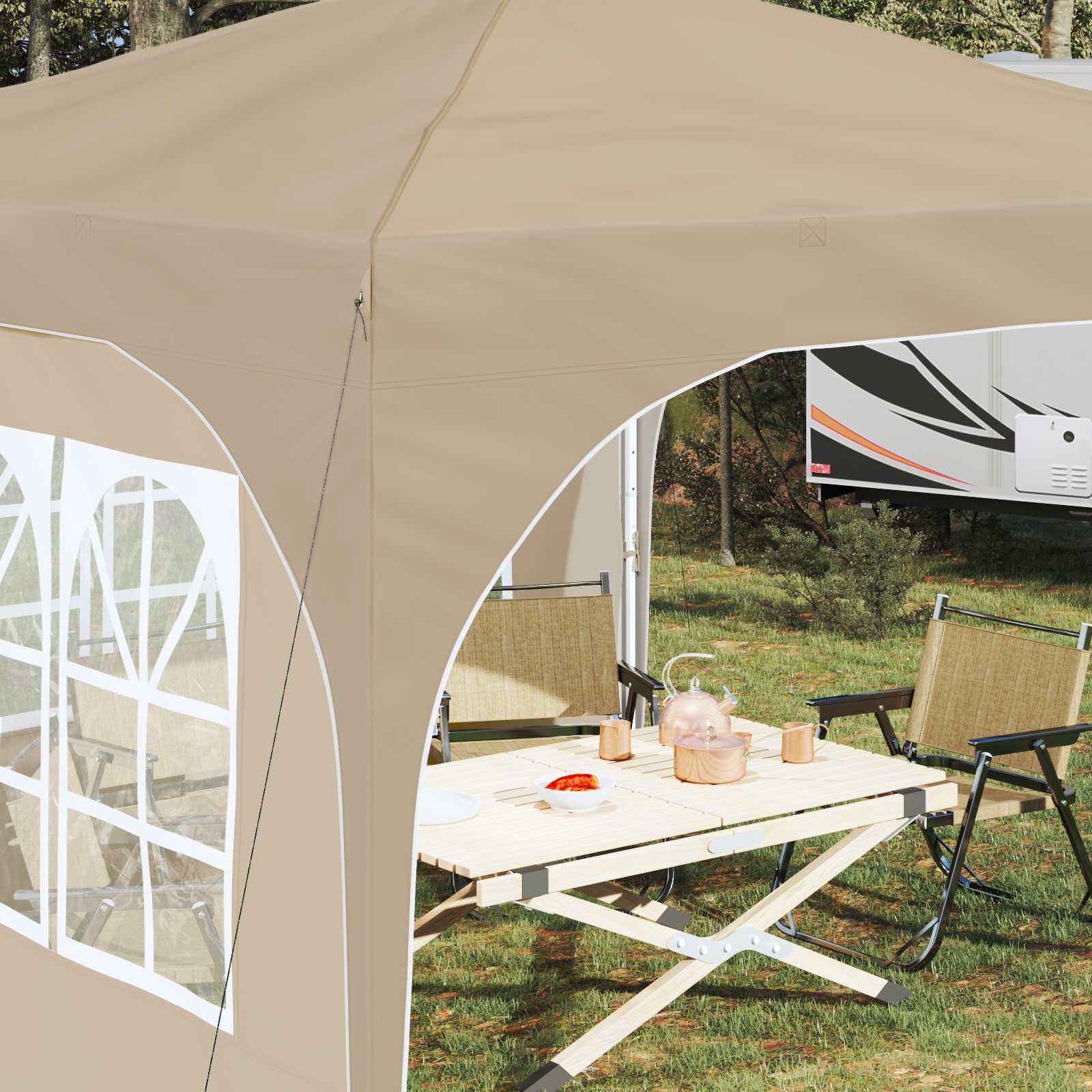 Αυτοσχέδιο Μόρφωση 290 x 290 x 245 εκ Κρεμ - Pakobazaar