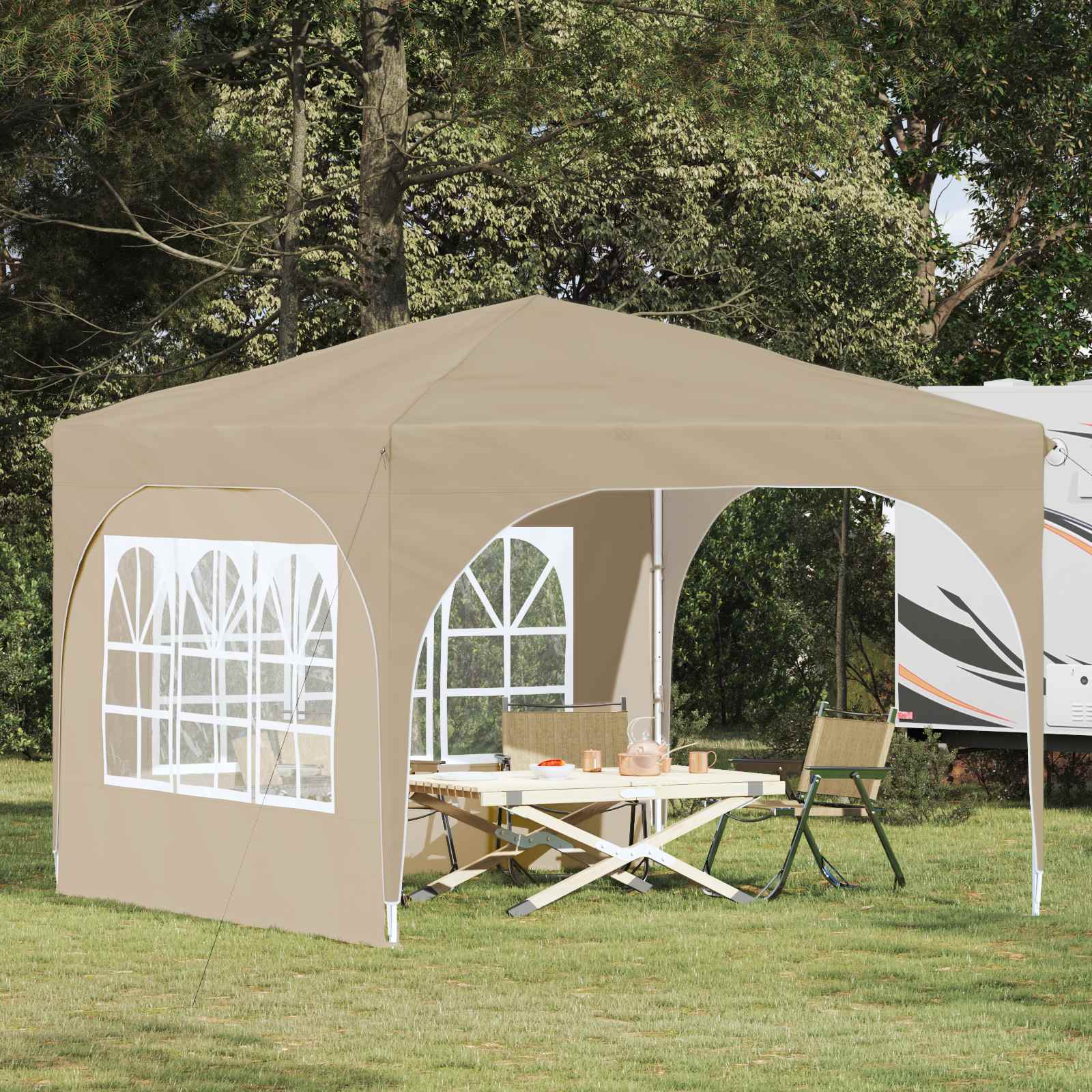 Αυτοσχέδιο Μόρφωση 290 x 290 x 245 εκ Κρεμ - Pakobazaar
