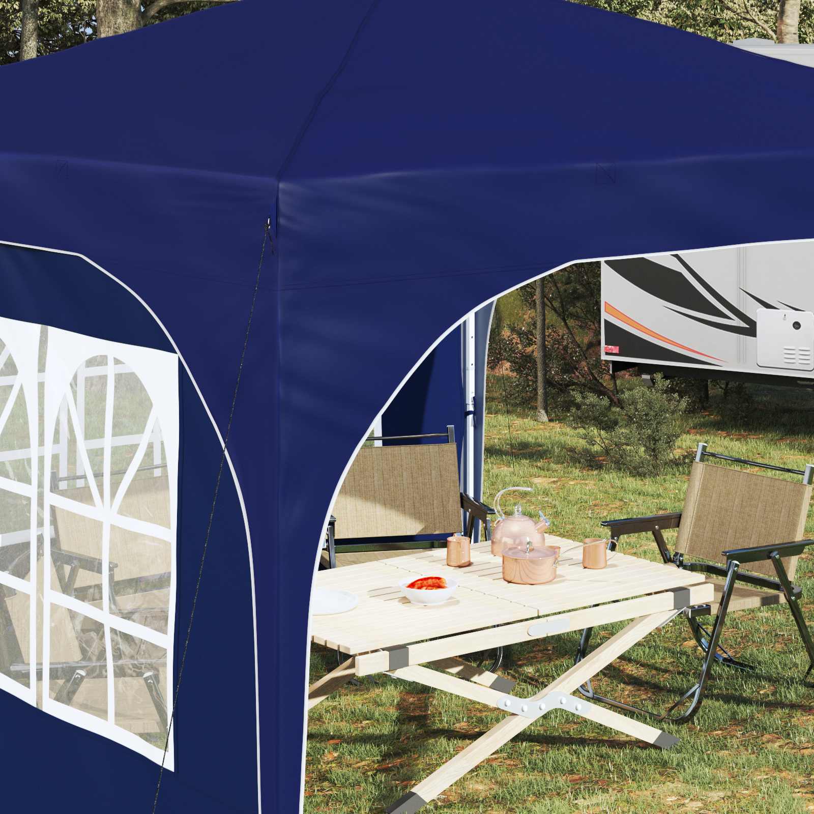 Αυτοσχέδιο Μόρφωση 290 x 290 x 245 εκ Μπλε - Pakobazaar