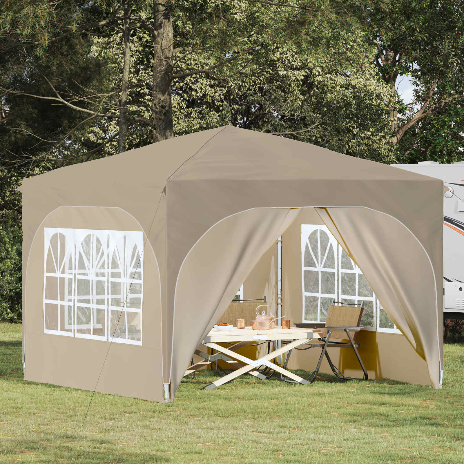 Αυτοσχέδιο Μόρφωση 290 x 290 x 245 εκ Κρεμ - Pakobazaar
