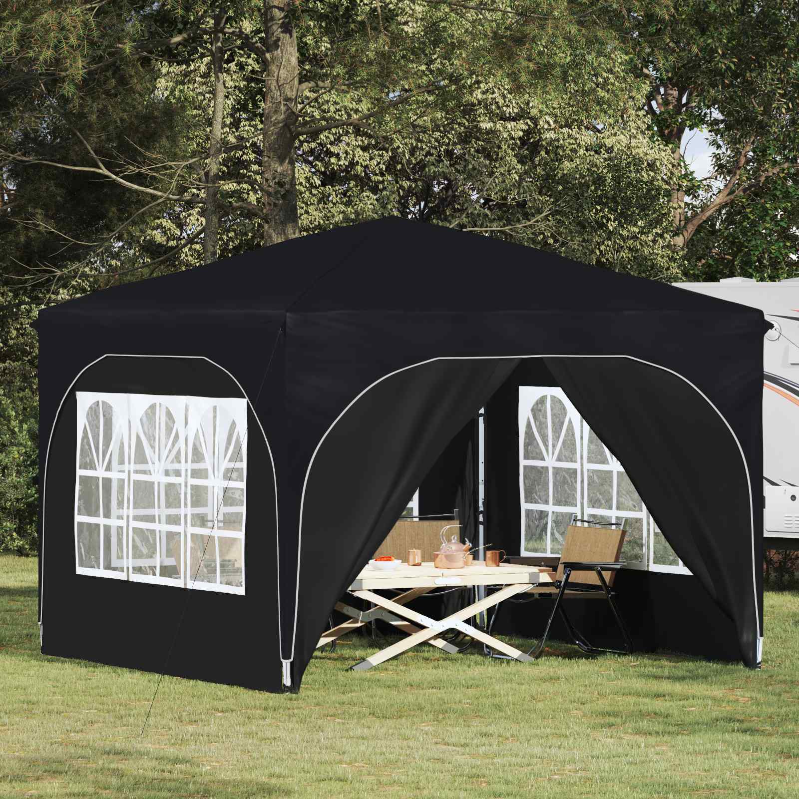 Αυτοσχέδιο Μόρφωση 290 x 290 x 245 εκ Ανθρακί - Pakobazaar