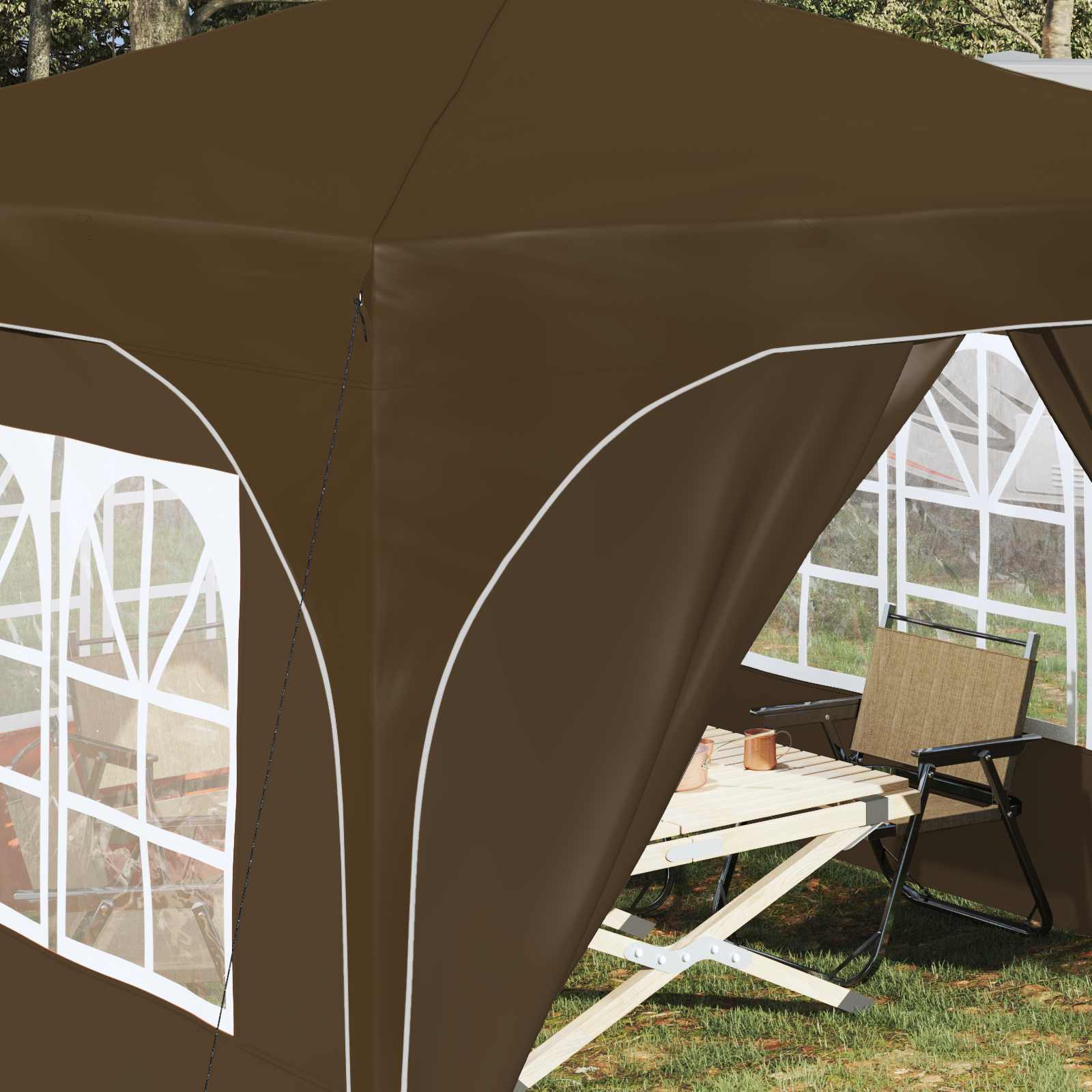 Αυτοσχέδιο Μόρφωση 290 x 290 x 245 εκ Taupe - Pakobazaar