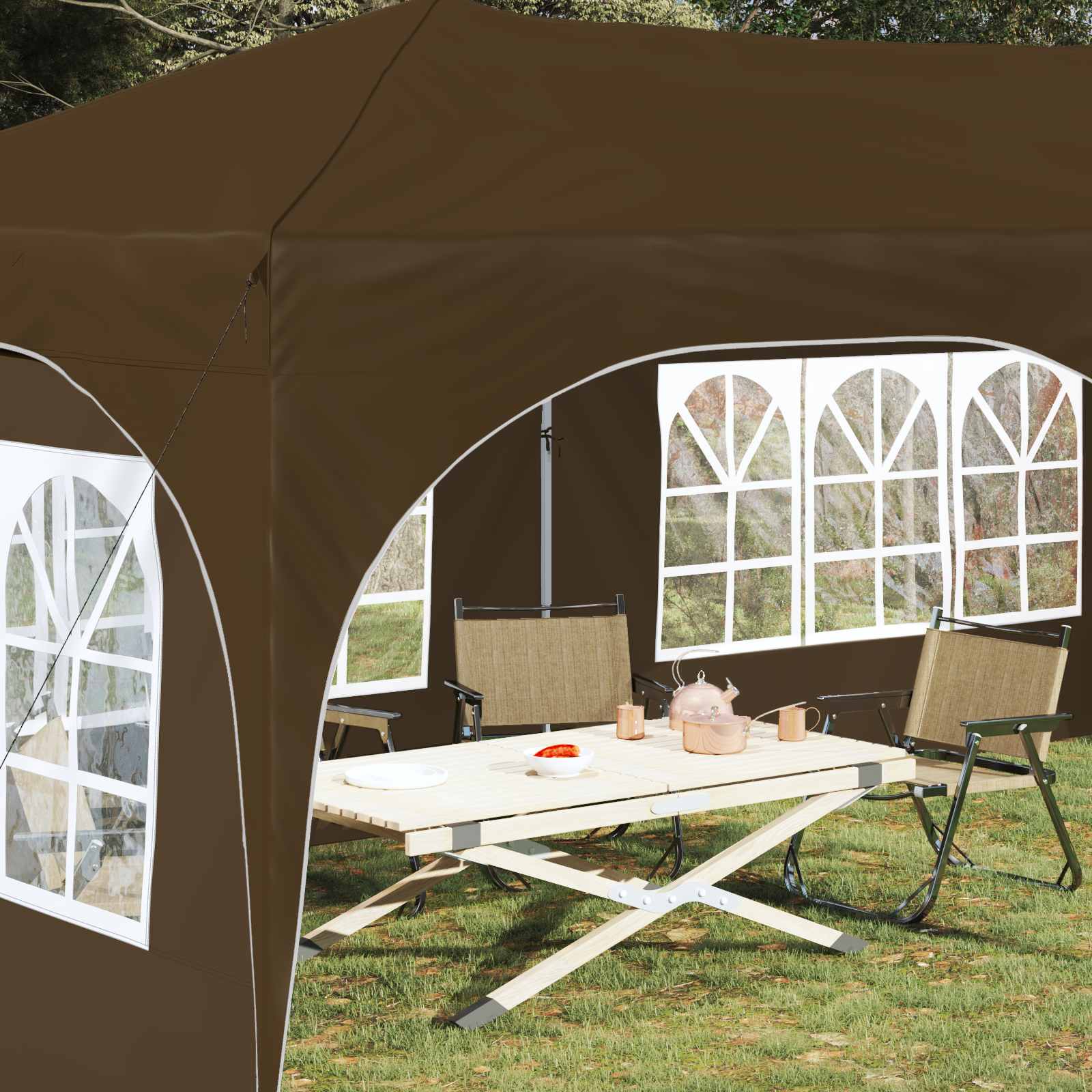 Αυτοσχέδιο Μόρφωση Taupe 575 x 288 x 245 εκ Ύφασμα Όξφορντ - Pakobazaar