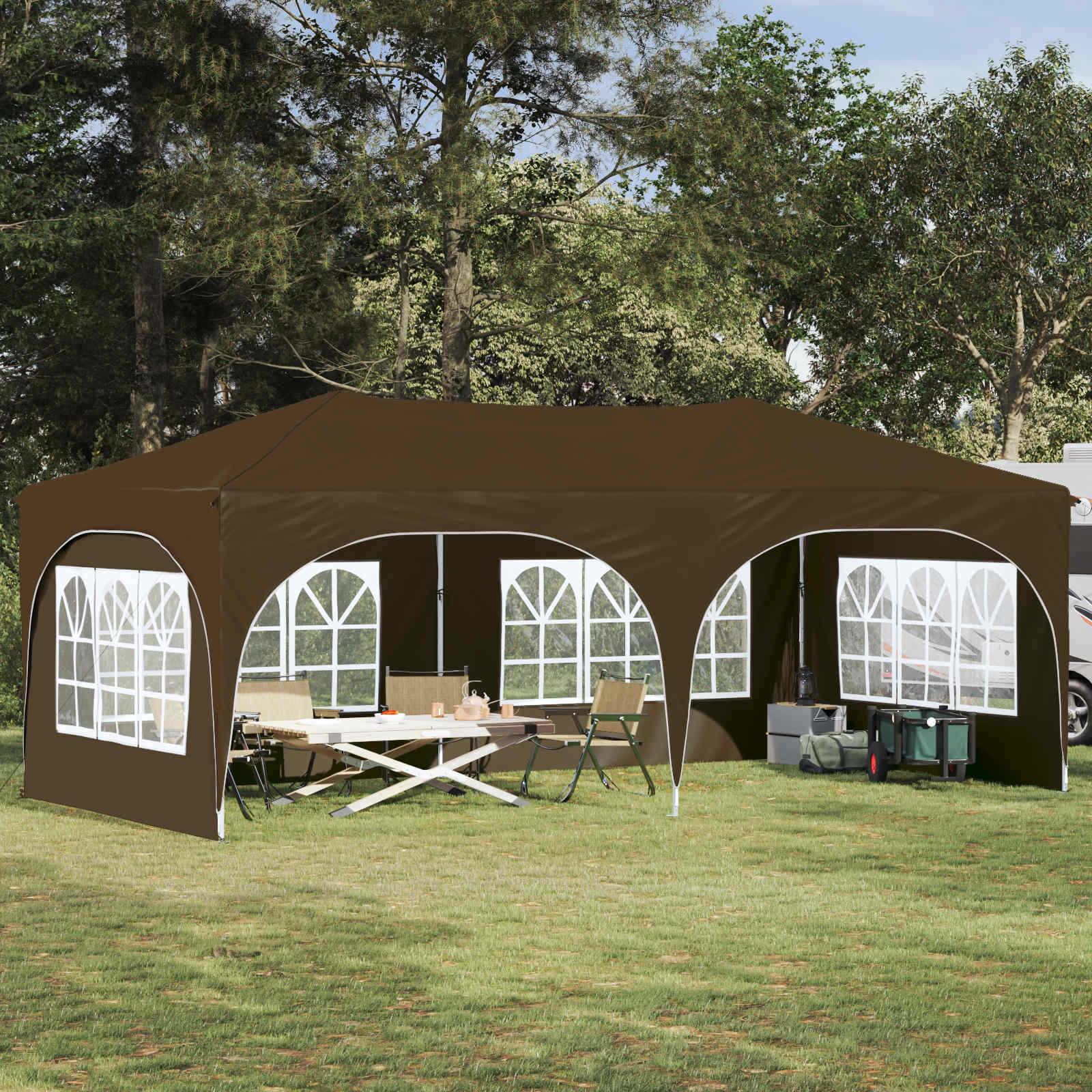 Αυτοσχέδιο Μόρφωση Taupe 575 x 288 x 245 εκ Ύφασμα Όξφορντ - Pakobazaar