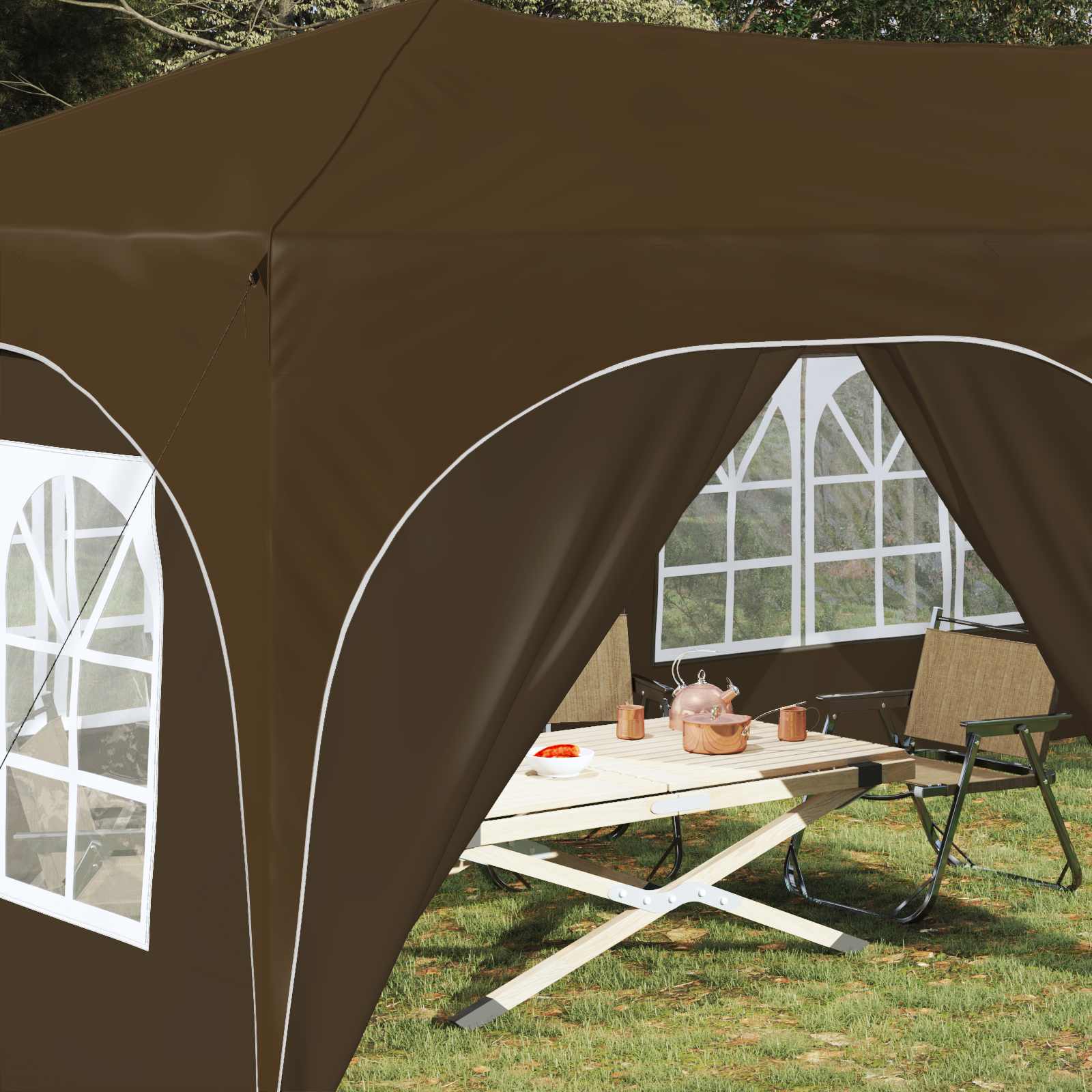 Αυτοσχέδιο Μόρφωση Taupe 575 x 288 x 245 εκ Ύφασμα Όξφορντ - Pakobazaar