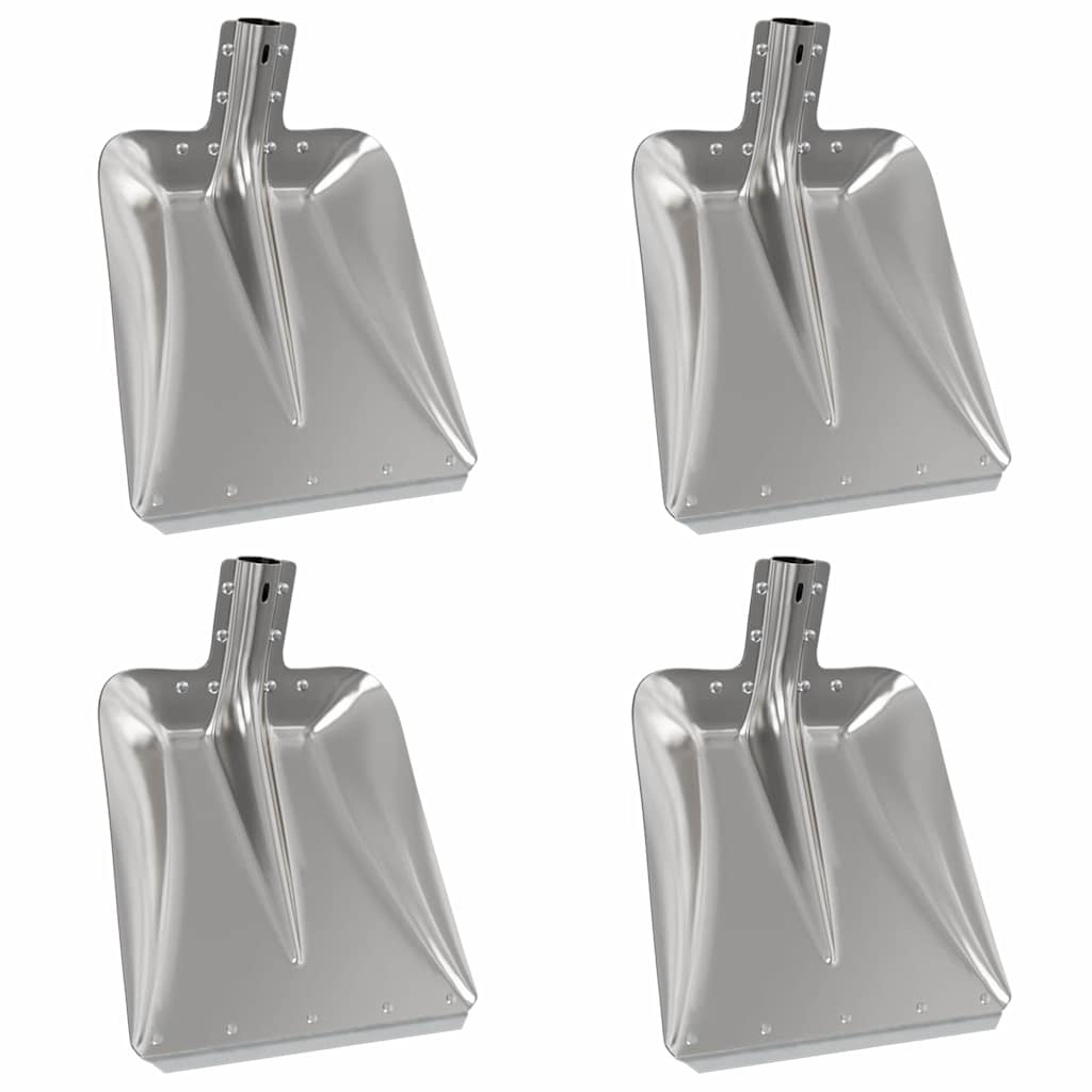 Κεφάλι Φτυαριού 4 pcs Ασημί 45 x 38 εκ. Αλουμίνιο