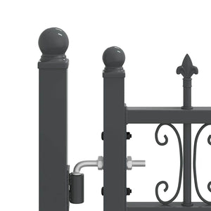 Πύλη Φράχτη με Στρογγυλή Κορυφή KAMPEN 305 x 100 εκ. Κλειδώσιμο