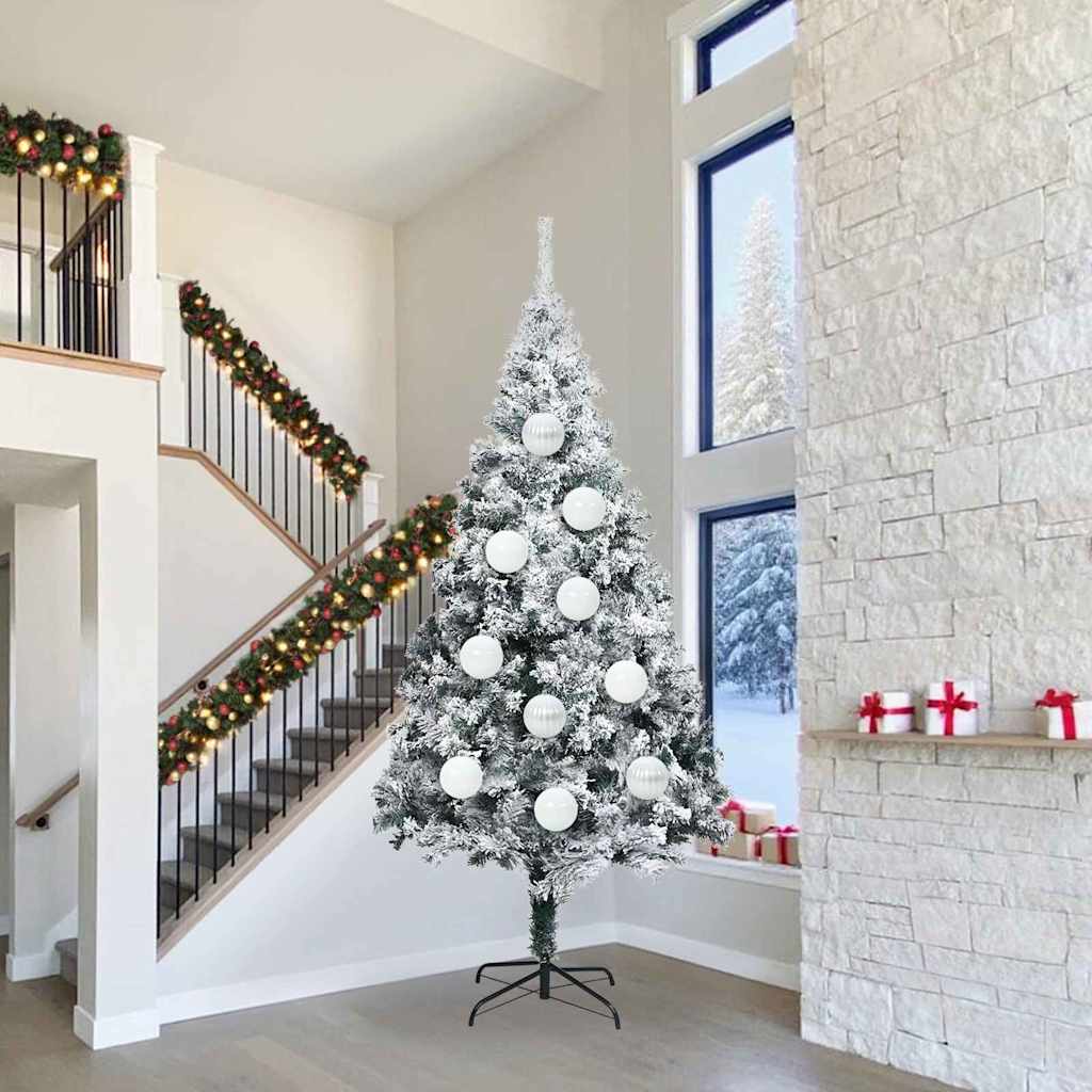 Σέτ Χριστουγεννιάτικων Μπαλών XXL 4 pcs Λευκό Πλαστικό