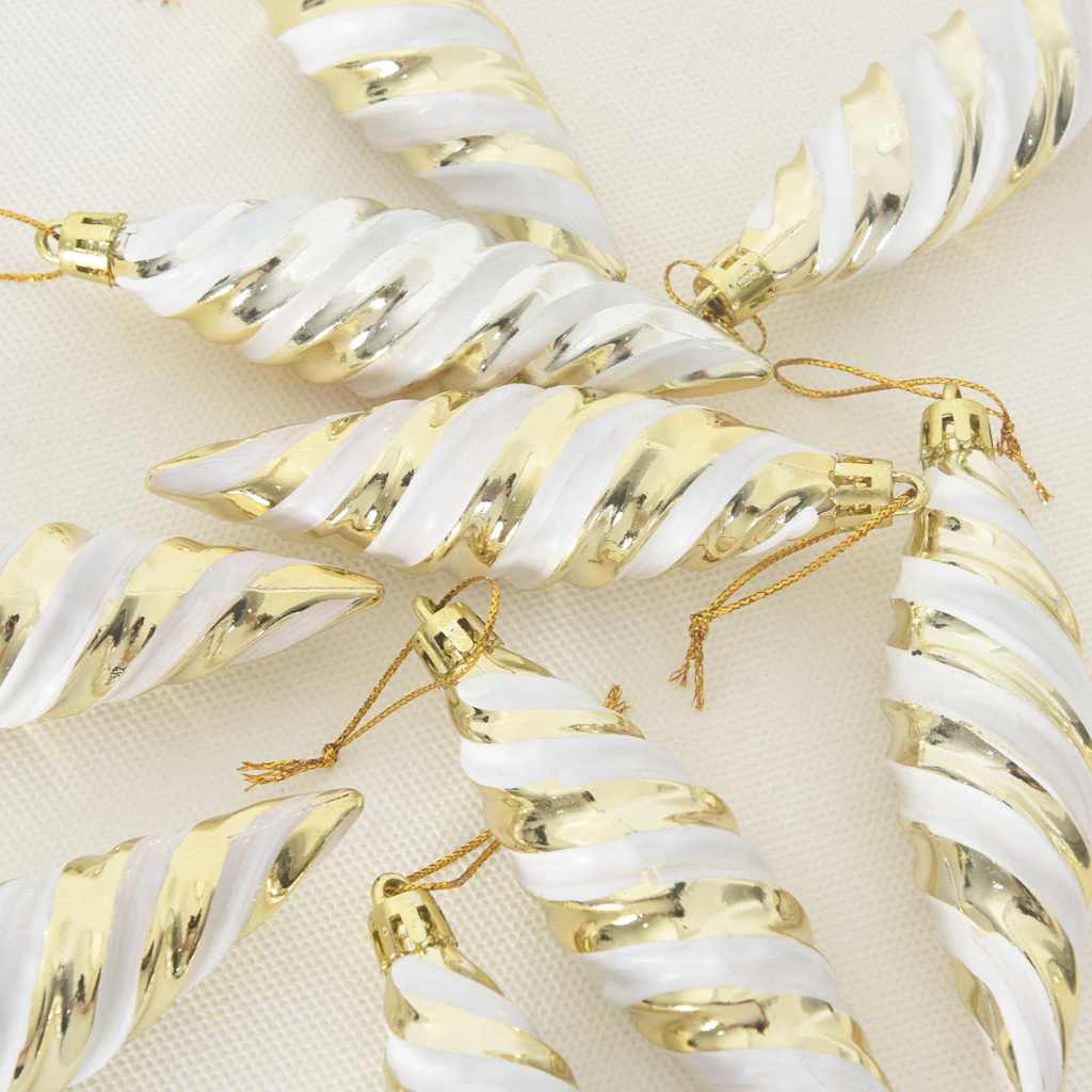 Μπαλίτσα Χριστουγεννιάτικης Σπiral 40 pcs Χρυσό Πλαστικό