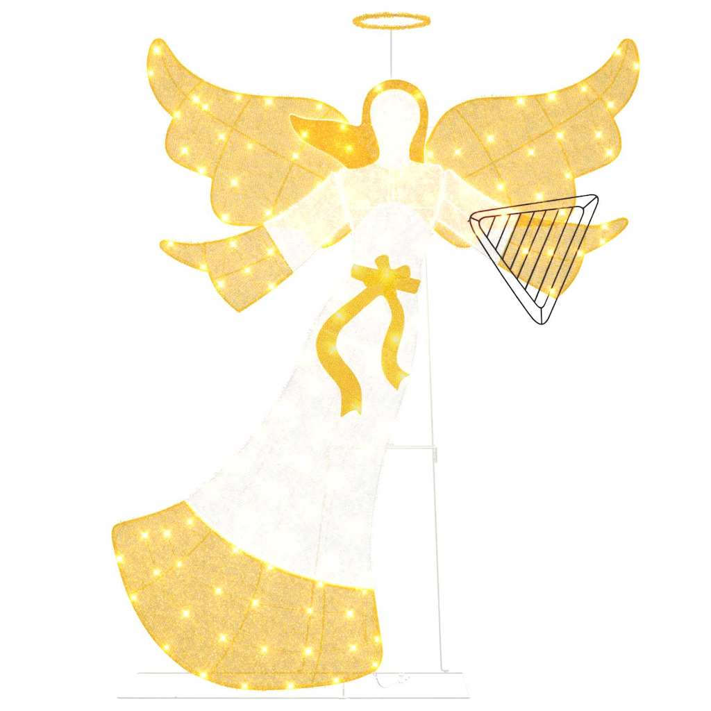 Φωτεινός Γωνιακός Θερμό λευκό 116 x 29 x 158.5 εκ. Πολυεστέρας - Pakobazaar