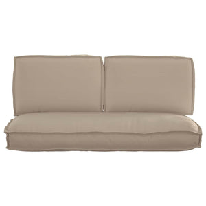 Σετ μαξιλαριών 3 pcs Taupe Ύφασμα Όξφορντ - Pakobazaar