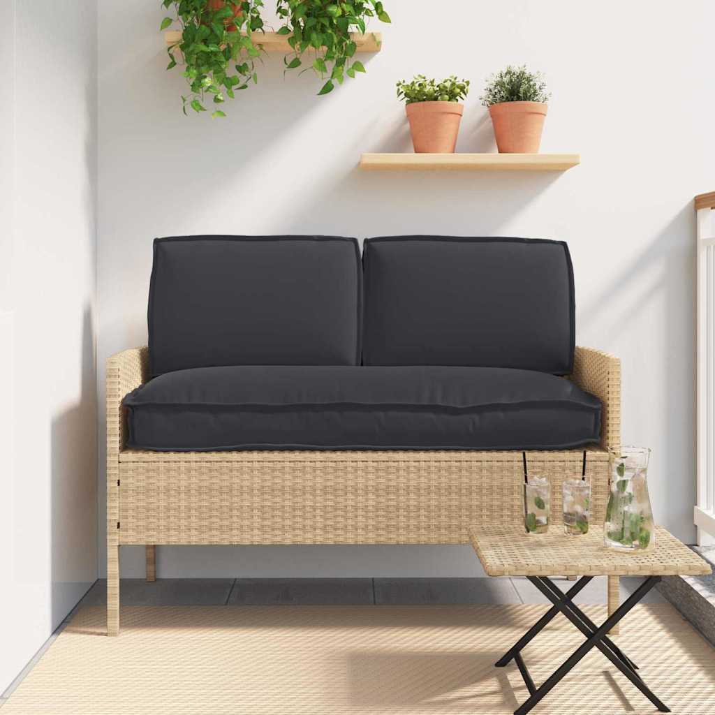 Σετ μαξιλαριών Ύφασμα Όξφορντ Μαύρο 120 x 60 x 52 εκ. - Pakobazaar