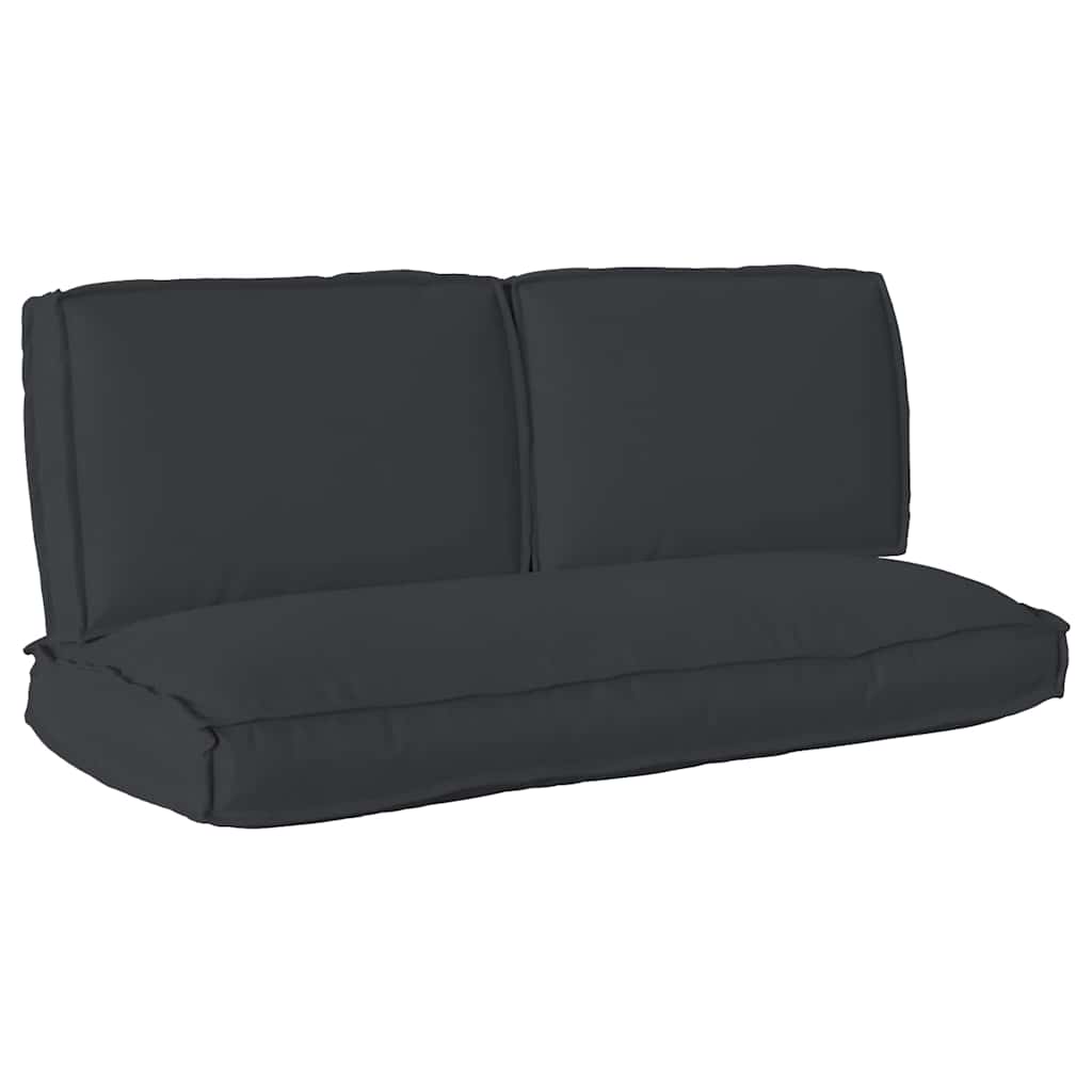 Σετ μαξιλαριών Ύφασμα Όξφορντ Μαύρο 120 x 60 x 52 εκ. - Pakobazaar