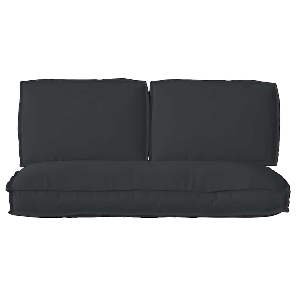 Σετ μαξιλαριών Ύφασμα Όξφορντ Μαύρο 120 x 60 x 52 εκ. - Pakobazaar